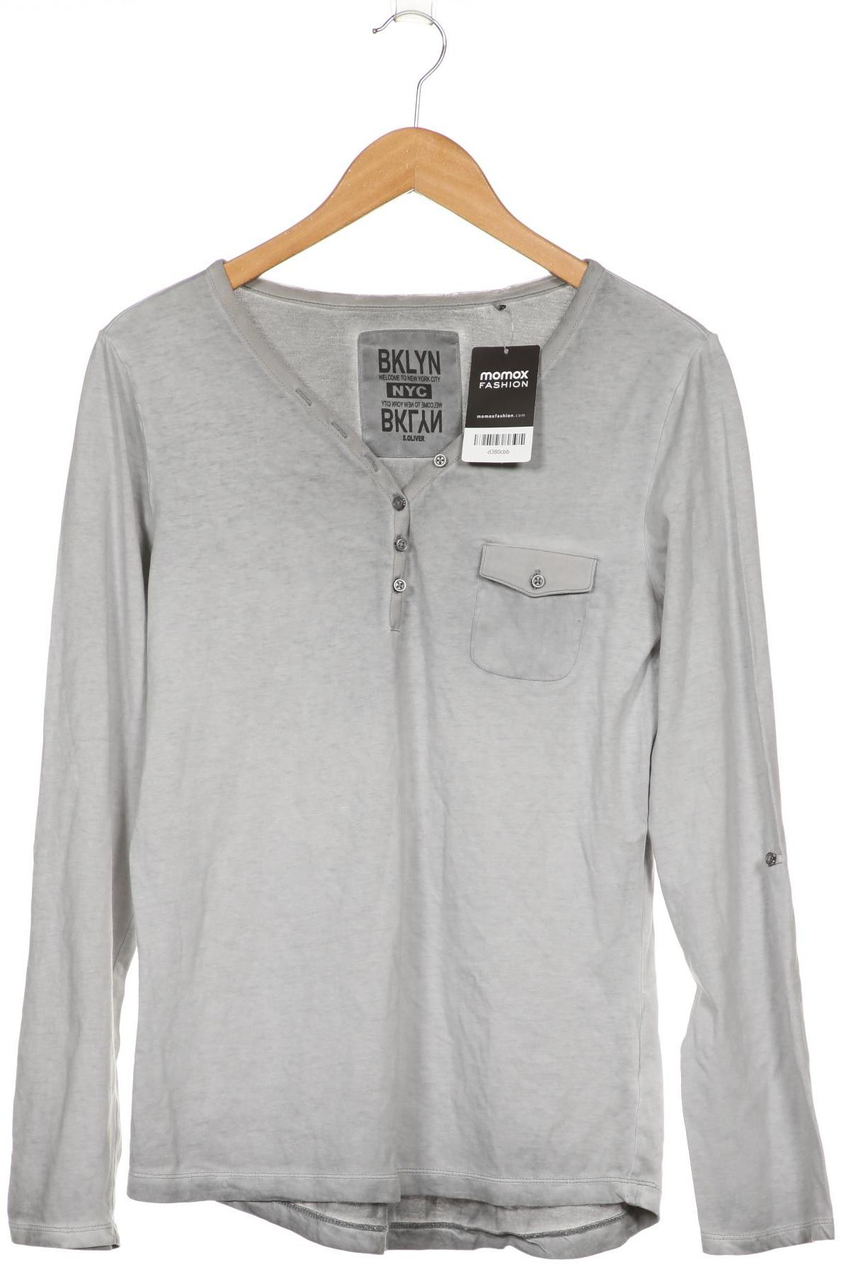 

s.Oliver Damen Langarmshirt, grau, Gr. 38