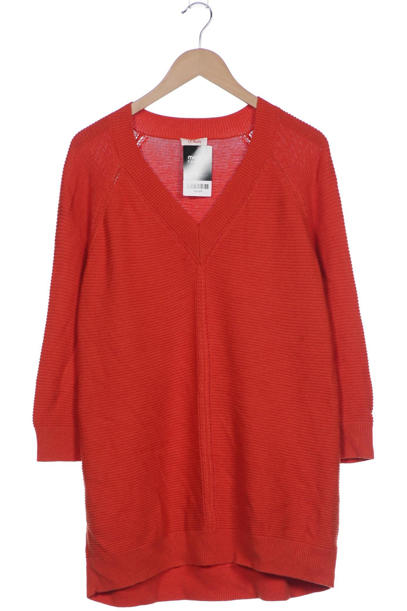 

s.Oliver Damen Pullover, orange, Gr. 42