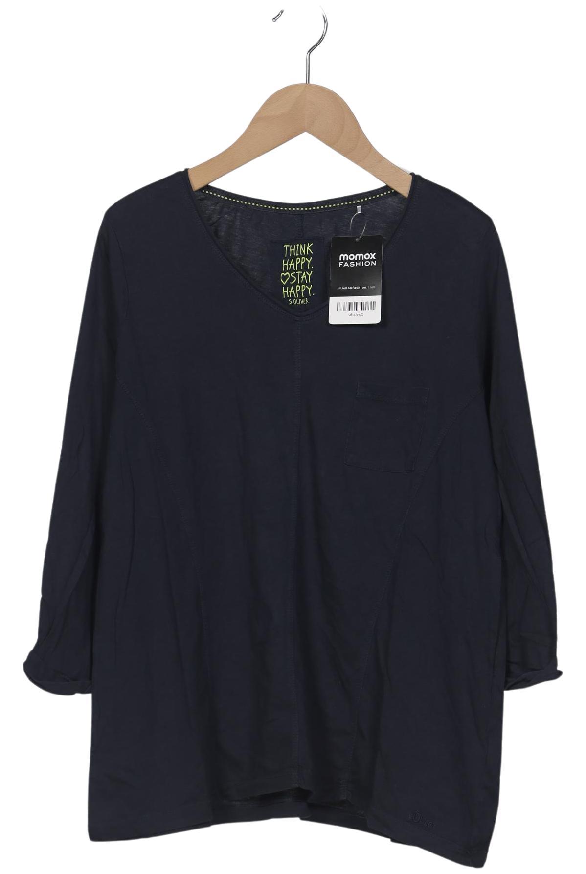 

s.Oliver Damen Langarmshirt, marineblau, Gr. 36