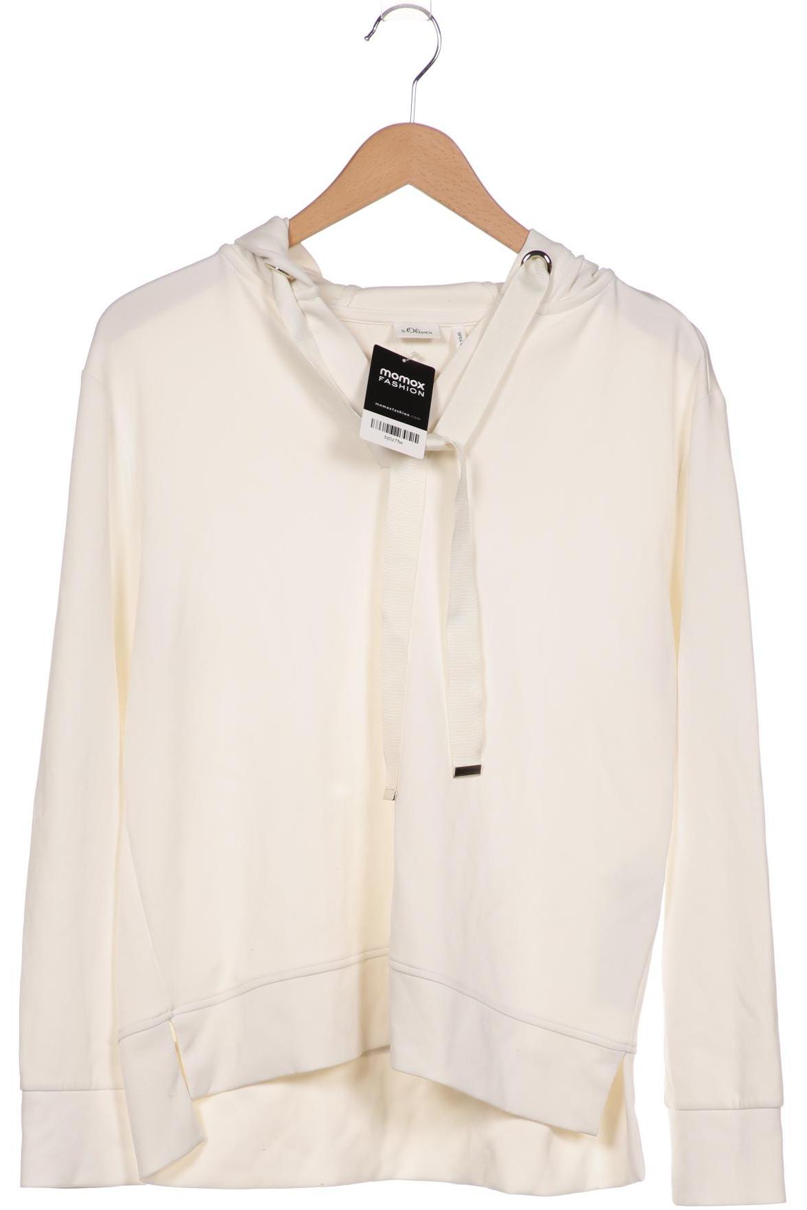 

s.Oliver Damen Kapuzenpullover, cremeweiß, Gr. 38