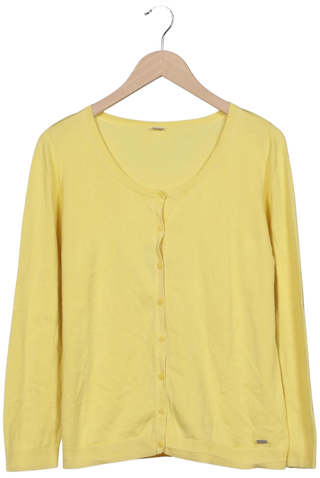 

s.Oliver Damen Strickjacke, gelb, Gr. 44