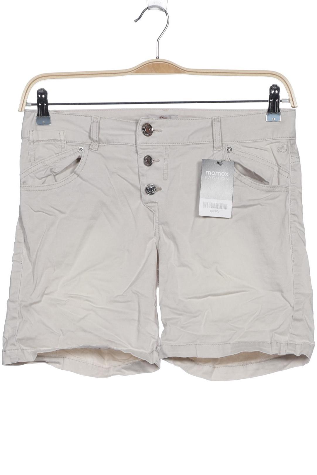 

s.Oliver Damen Shorts, cremeweiß