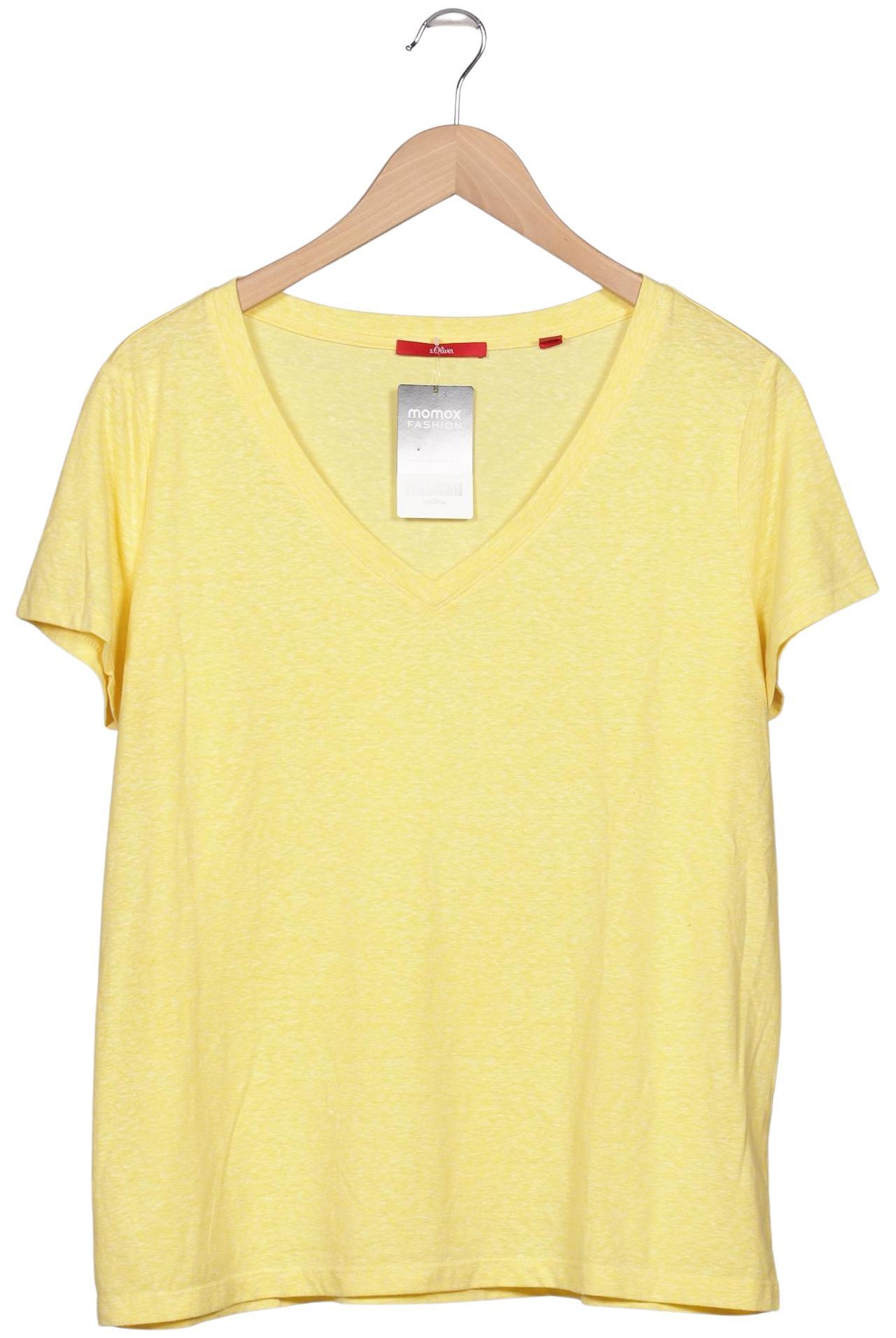

s.Oliver Damen T-Shirt, gelb, Gr. 44