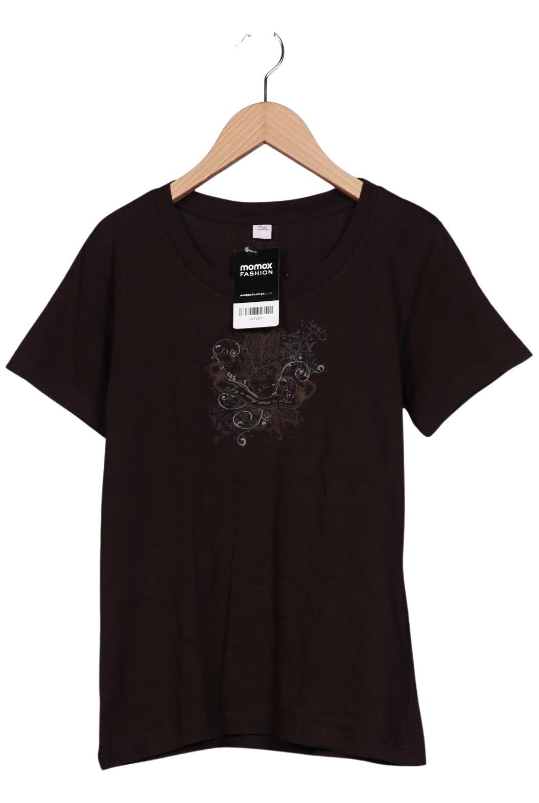 

s.Oliver Damen T-Shirt, braun, Gr. 42