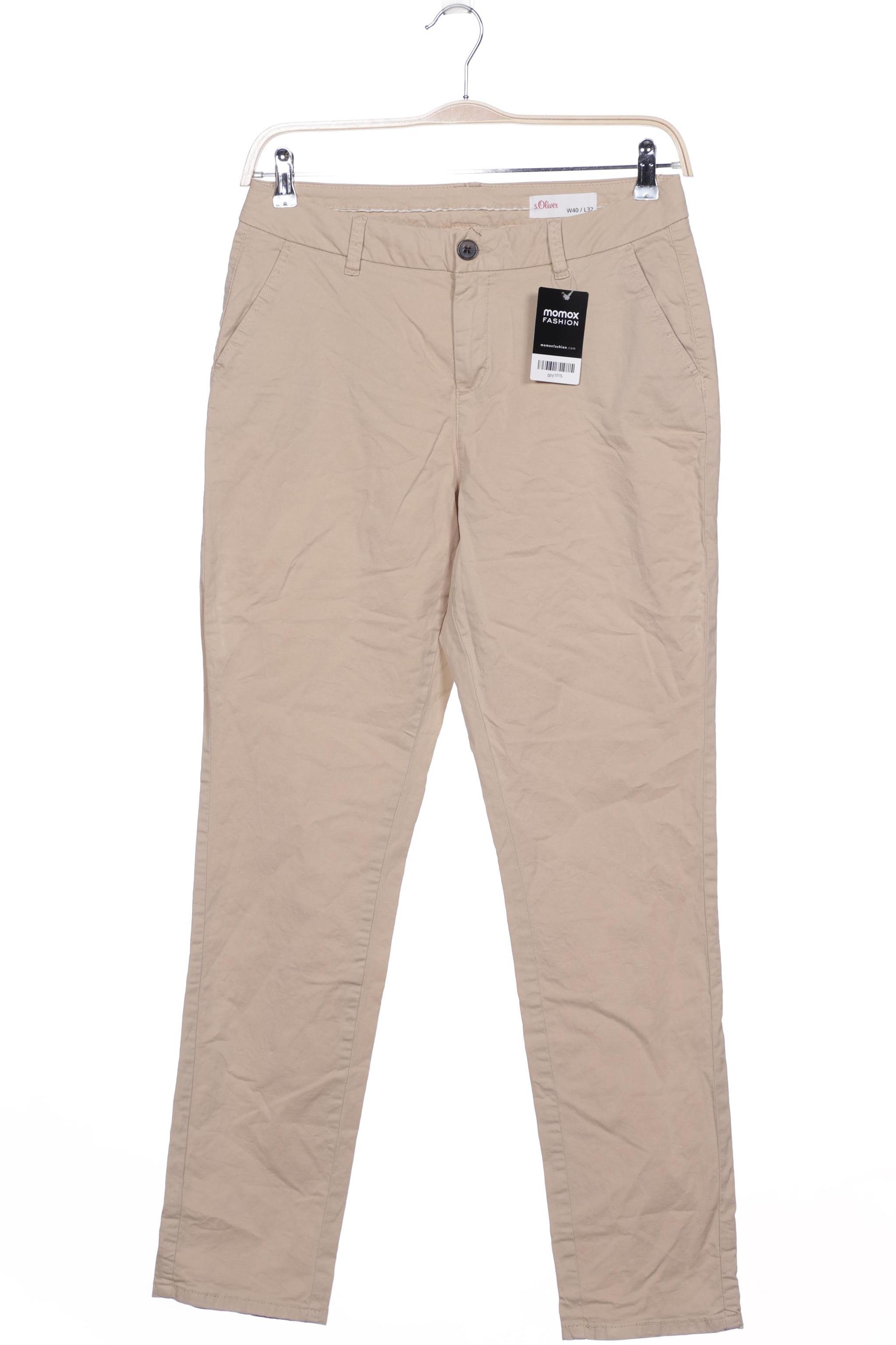 

s.Oliver Damen Stoffhose, beige, Gr. 40