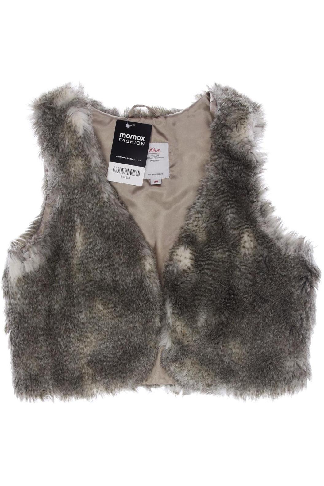 

s.Oliver Damen Weste, grau, Gr. 34
