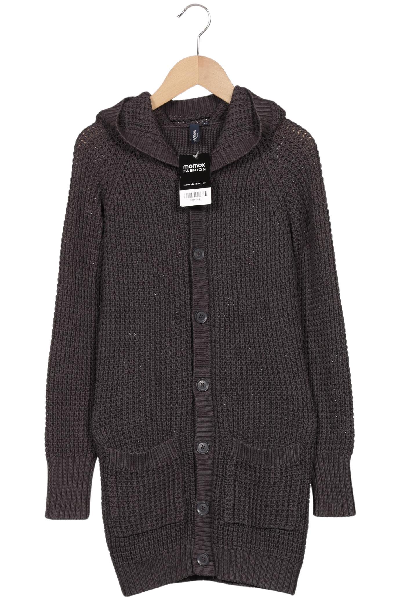 

s.Oliver Damen Kapuzenpullover, grau, Gr. 34