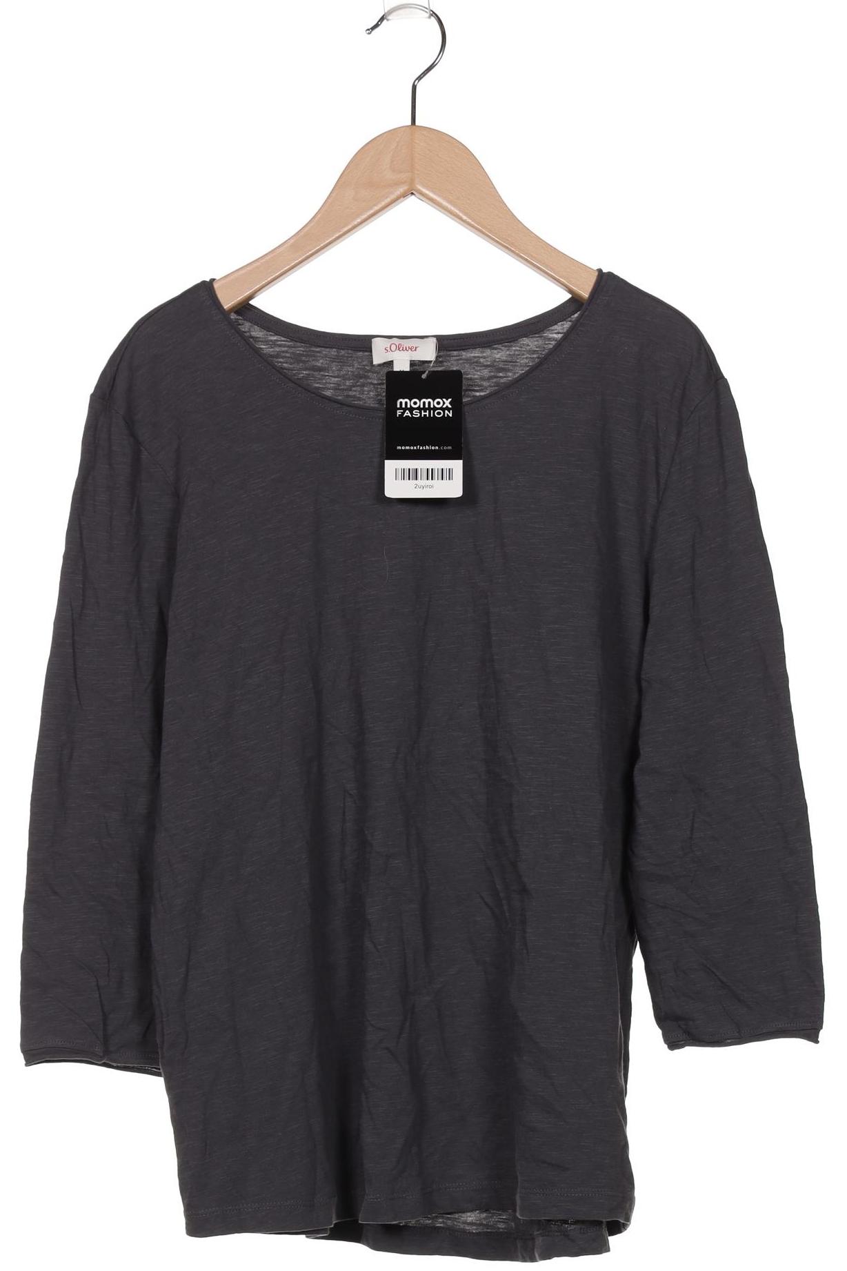 

s.Oliver Damen Langarmshirt, grau, Gr. 38
