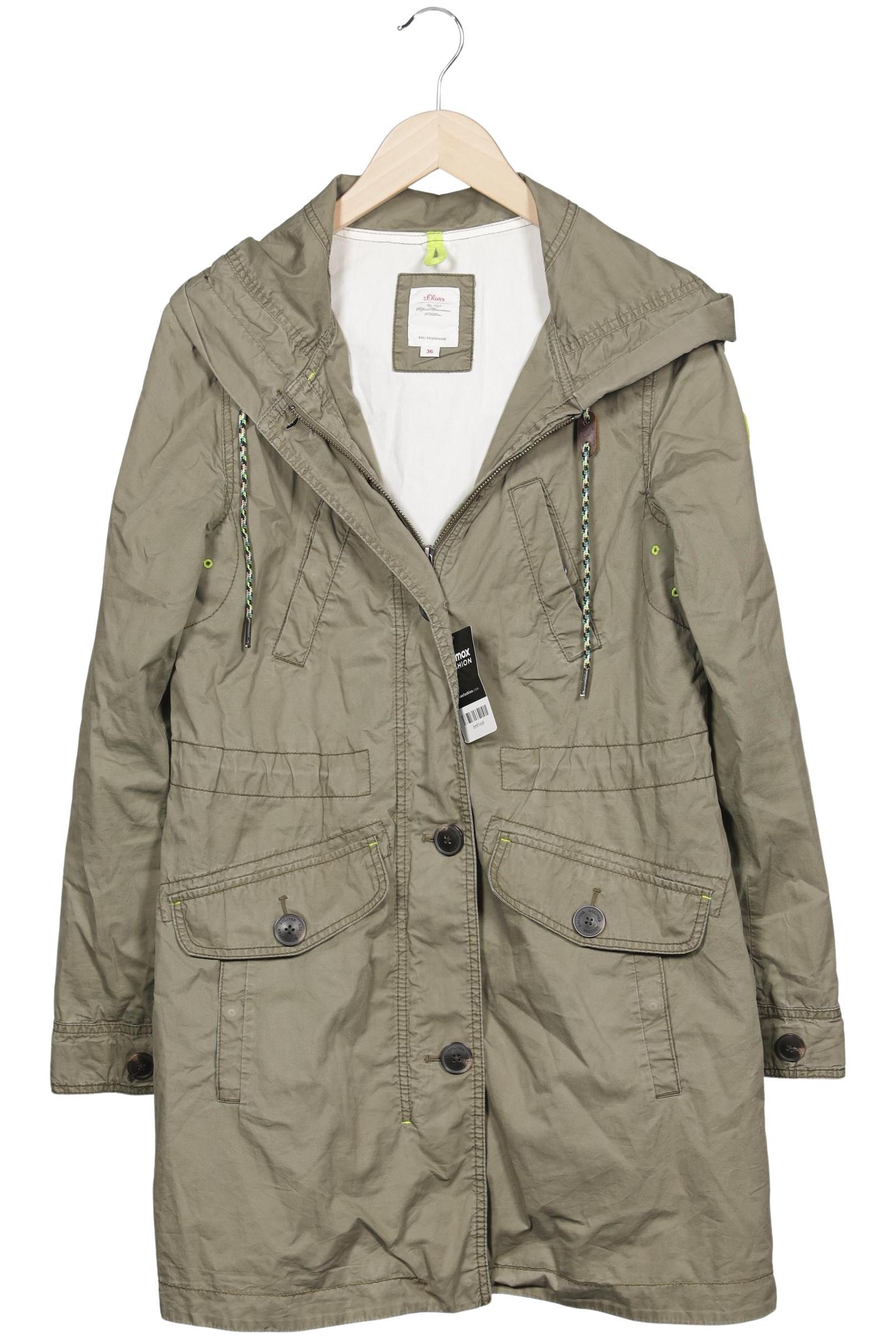 

s.Oliver Damen Mantel, grün, Gr. 36