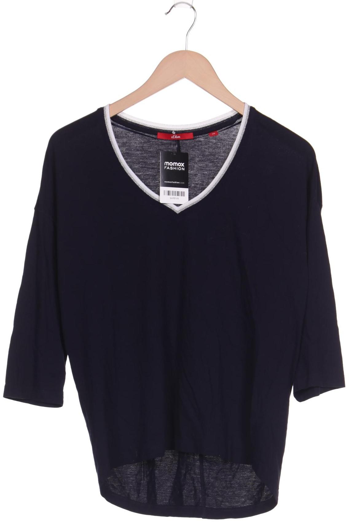 

s.Oliver Damen Langarmshirt, marineblau