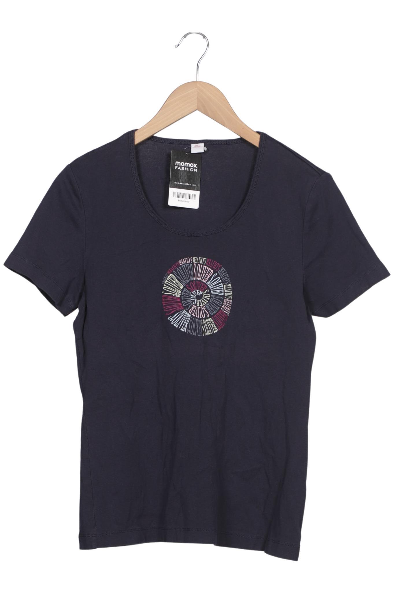 

s.Oliver Damen T-Shirt, marineblau, Gr. 44