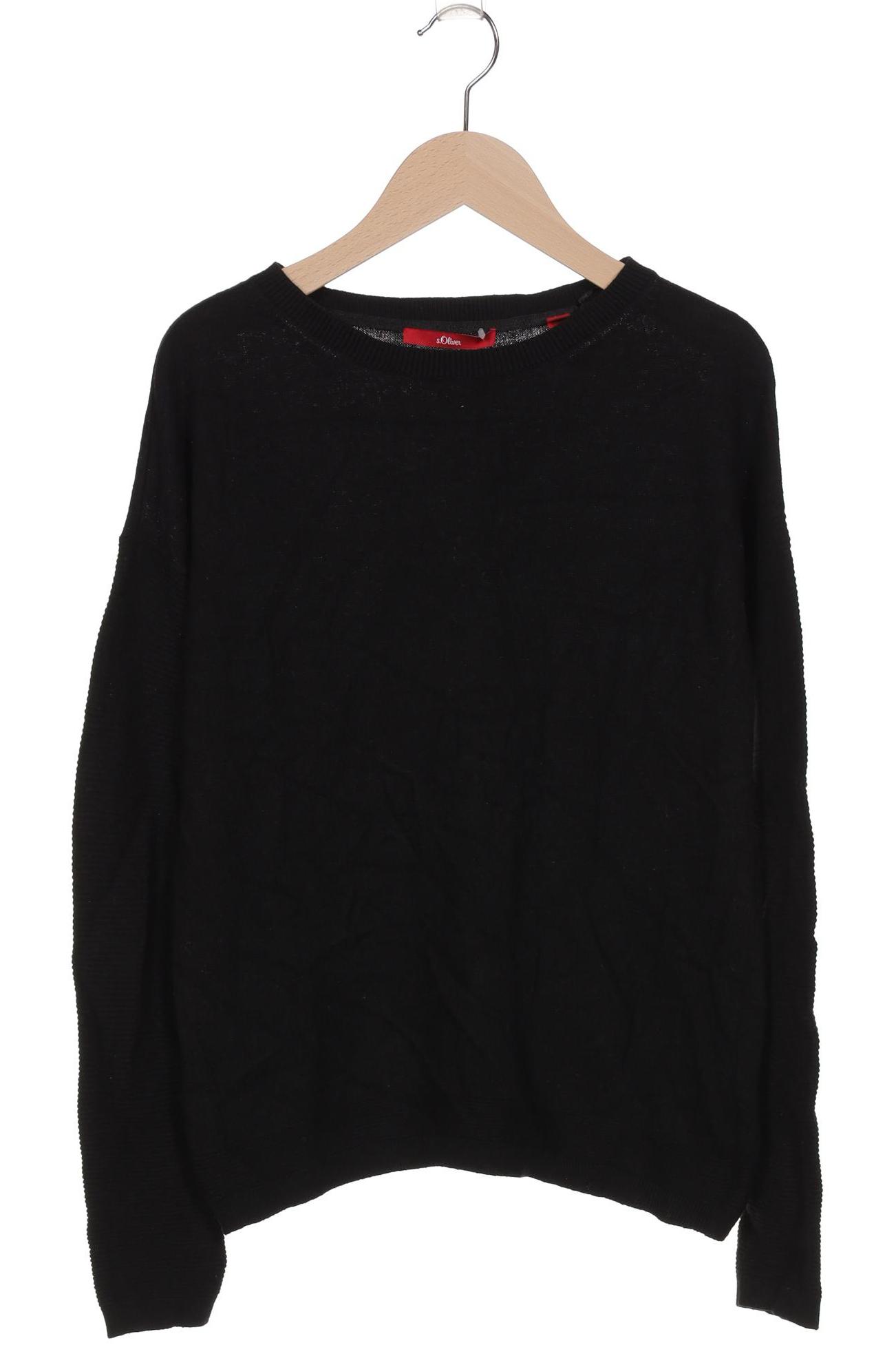 

s.Oliver Damen Pullover, schwarz, Gr. 34