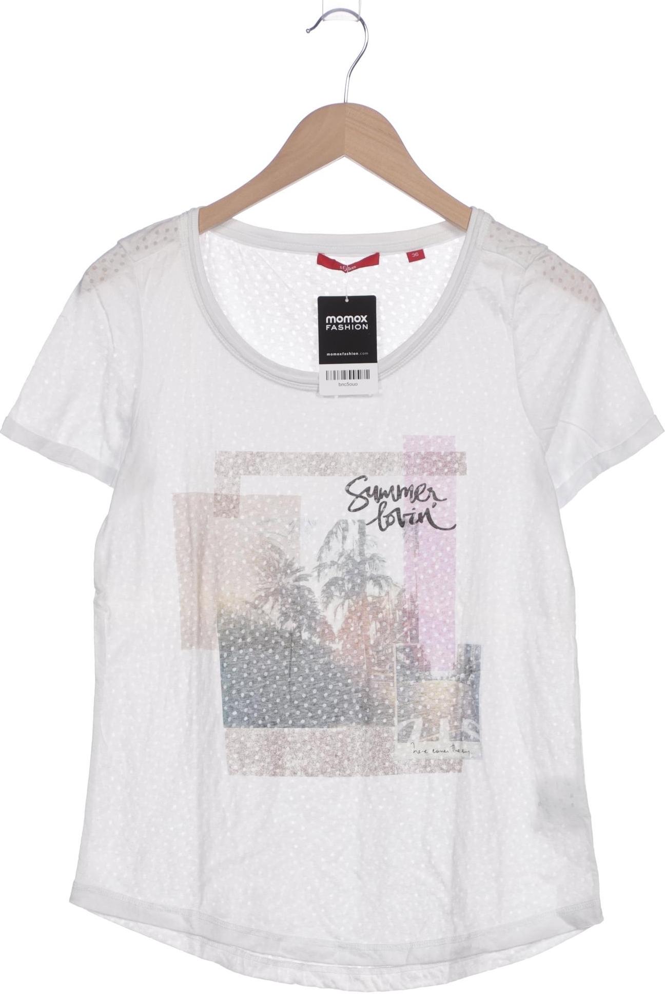 

s.Oliver Damen T-Shirt, weiß, Gr. 36