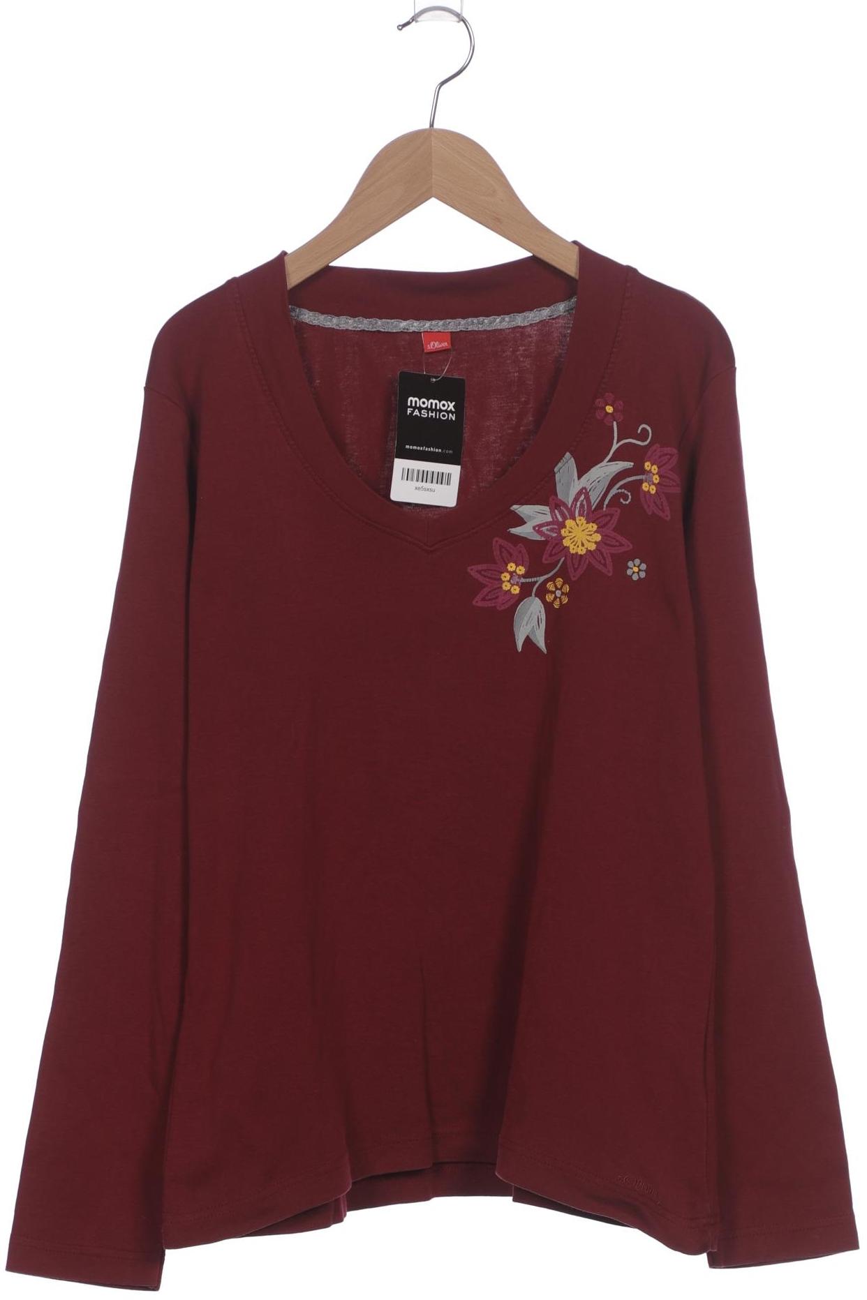

s.Oliver Damen Langarmshirt, bordeaux, Gr. 44