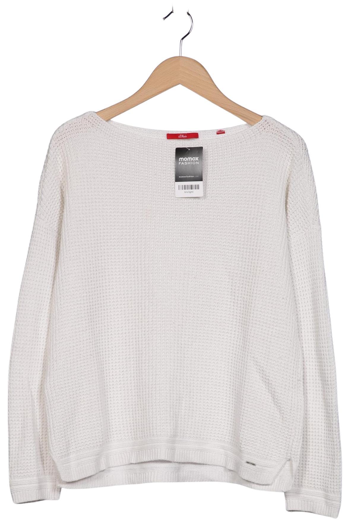 

s.Oliver Damen Pullover, weiß, Gr. 42
