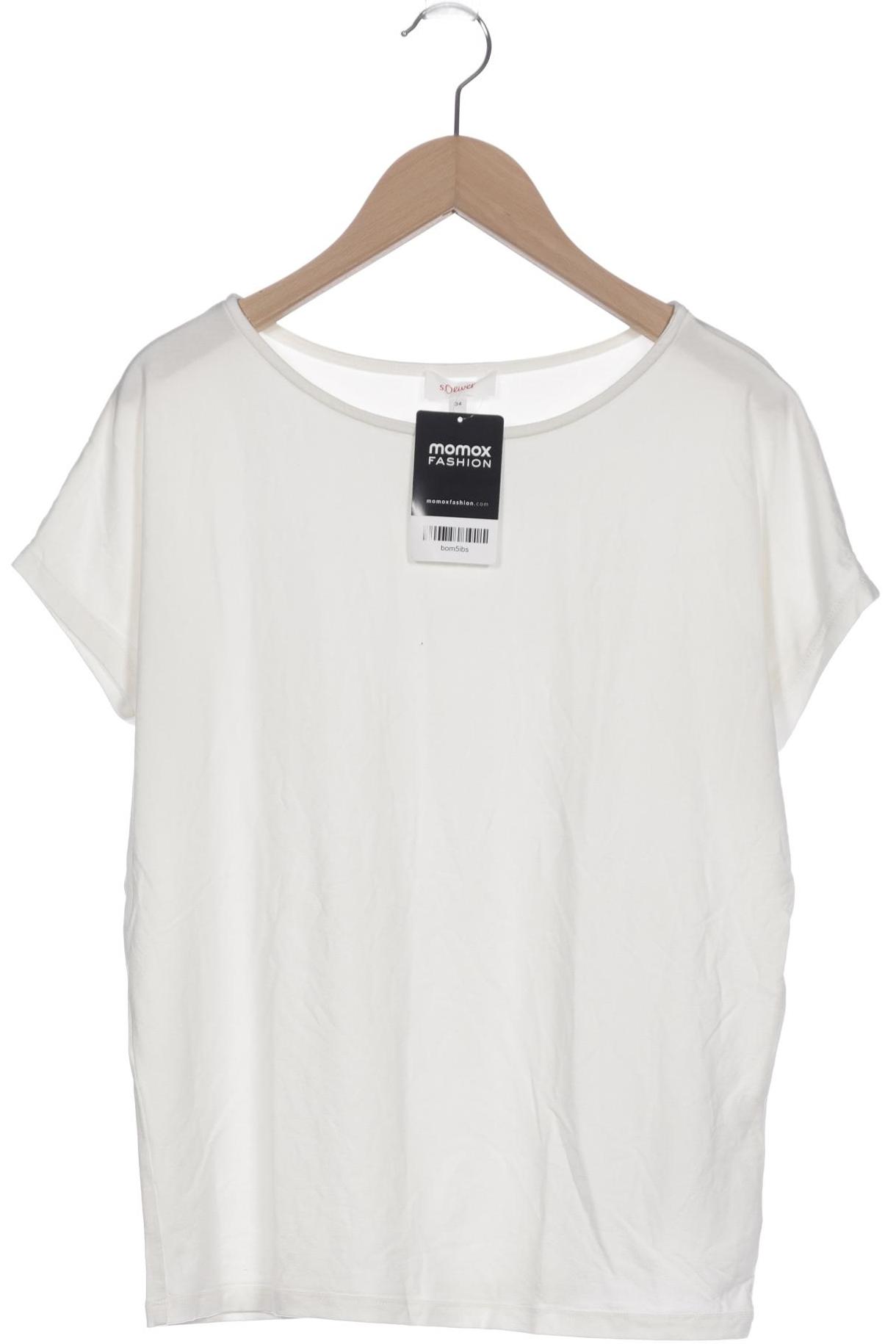 

s.Oliver Damen T-Shirt, cremeweiß, Gr. 34