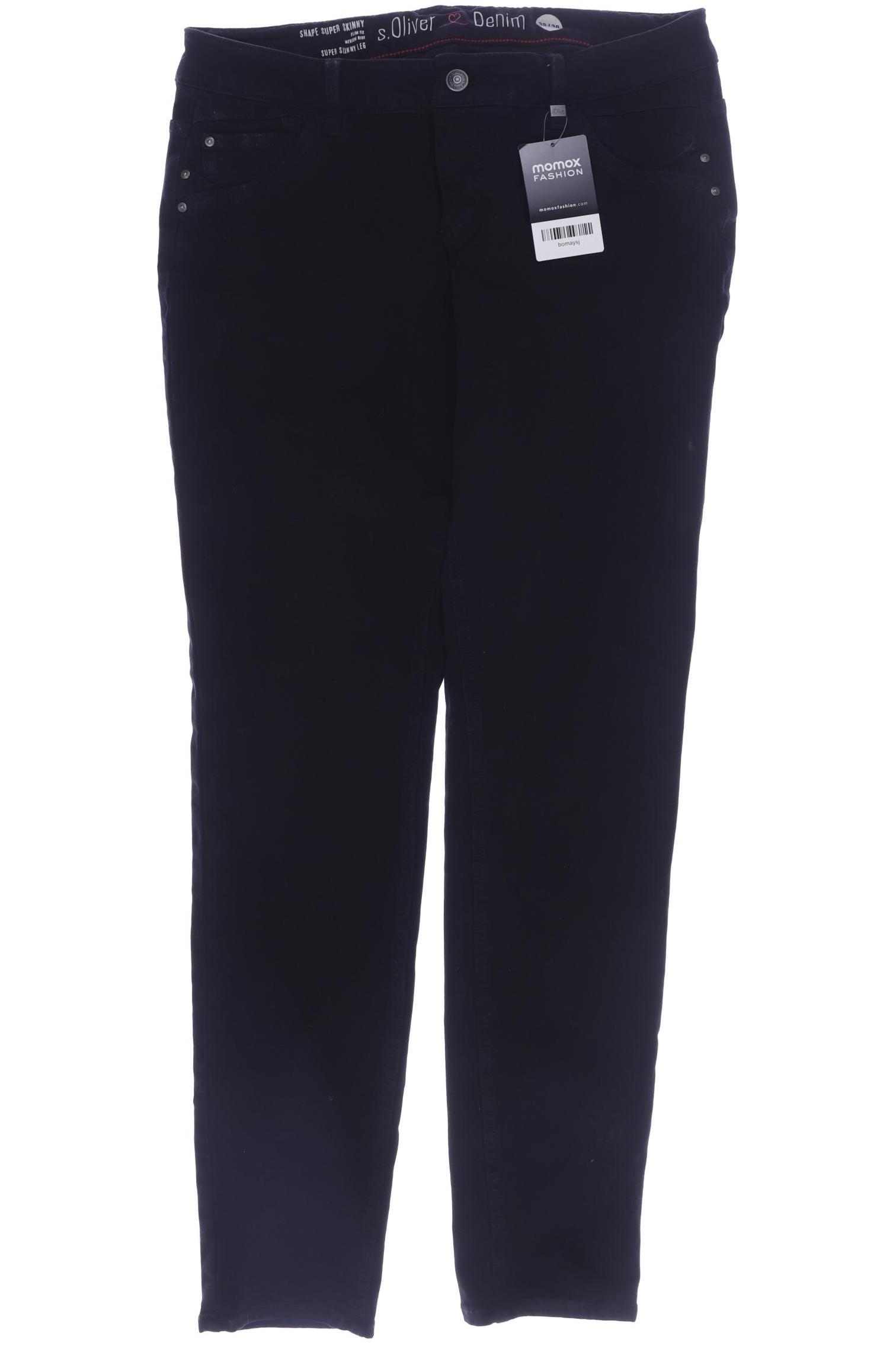 

s.Oliver Damen Jeans, schwarz