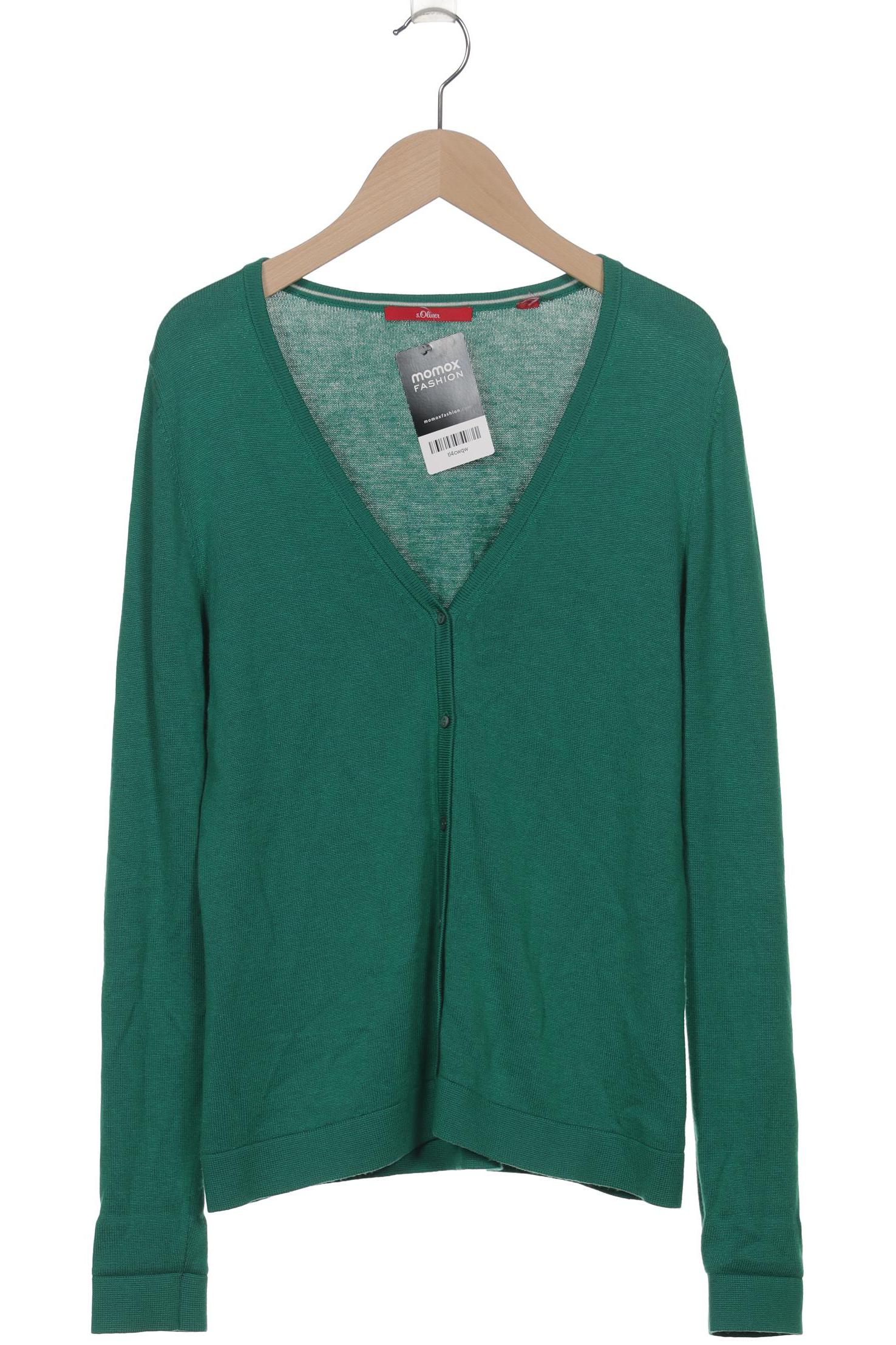 

s.Oliver Damen Strickjacke, grün, Gr. 38