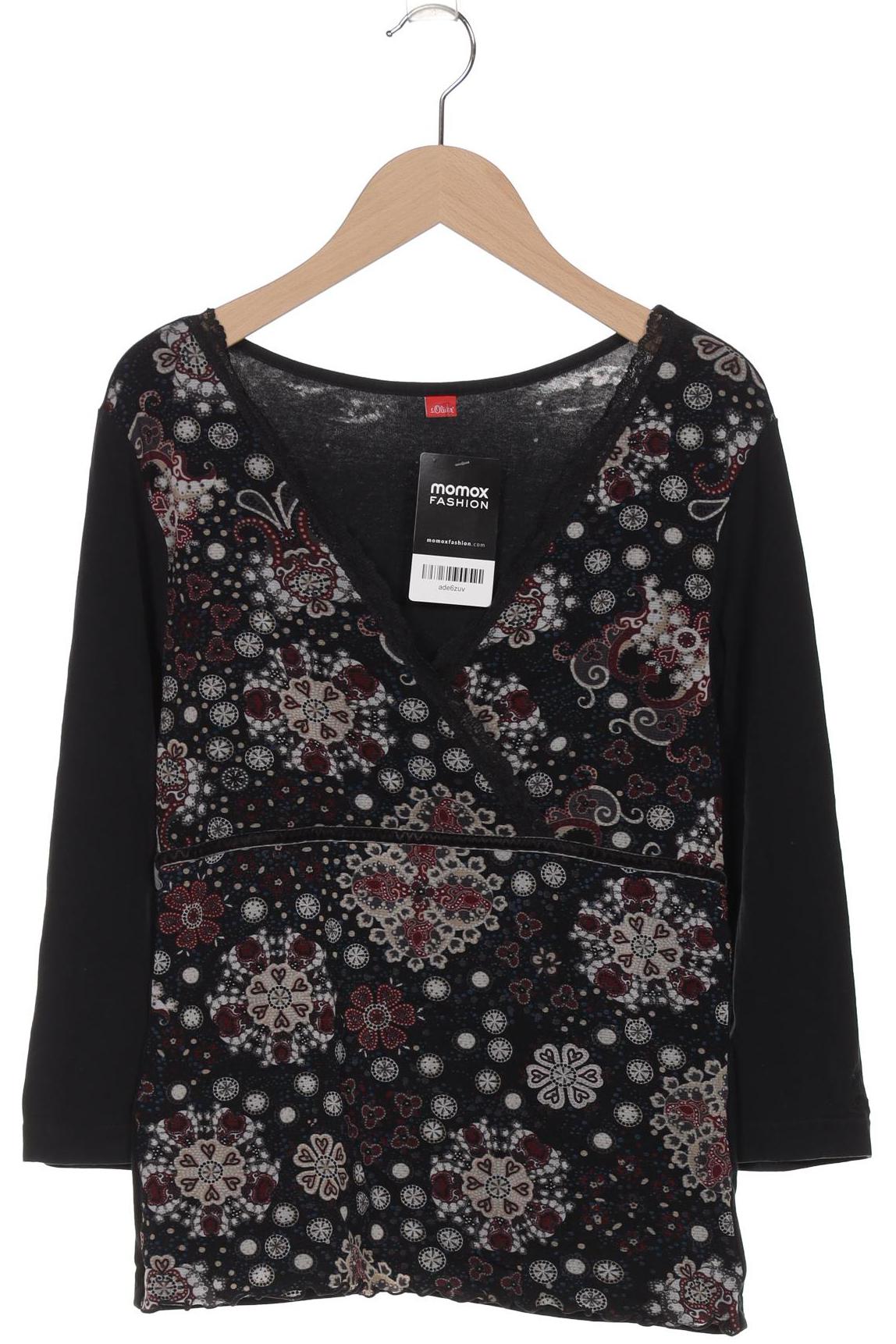 

s.Oliver Damen Langarmshirt, schwarz, Gr. 38