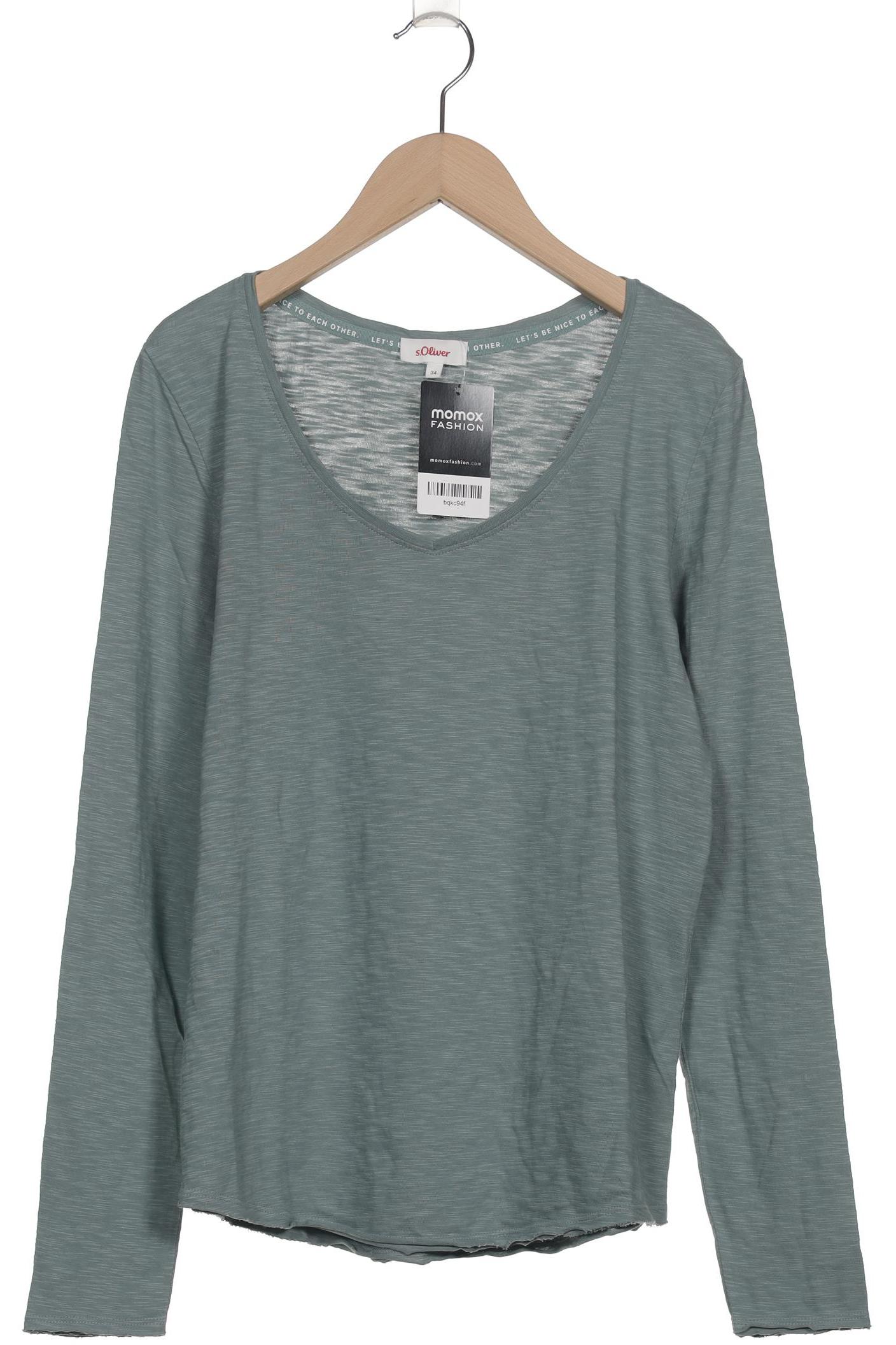 

s.Oliver Damen Langarmshirt, blau, Gr. 34
