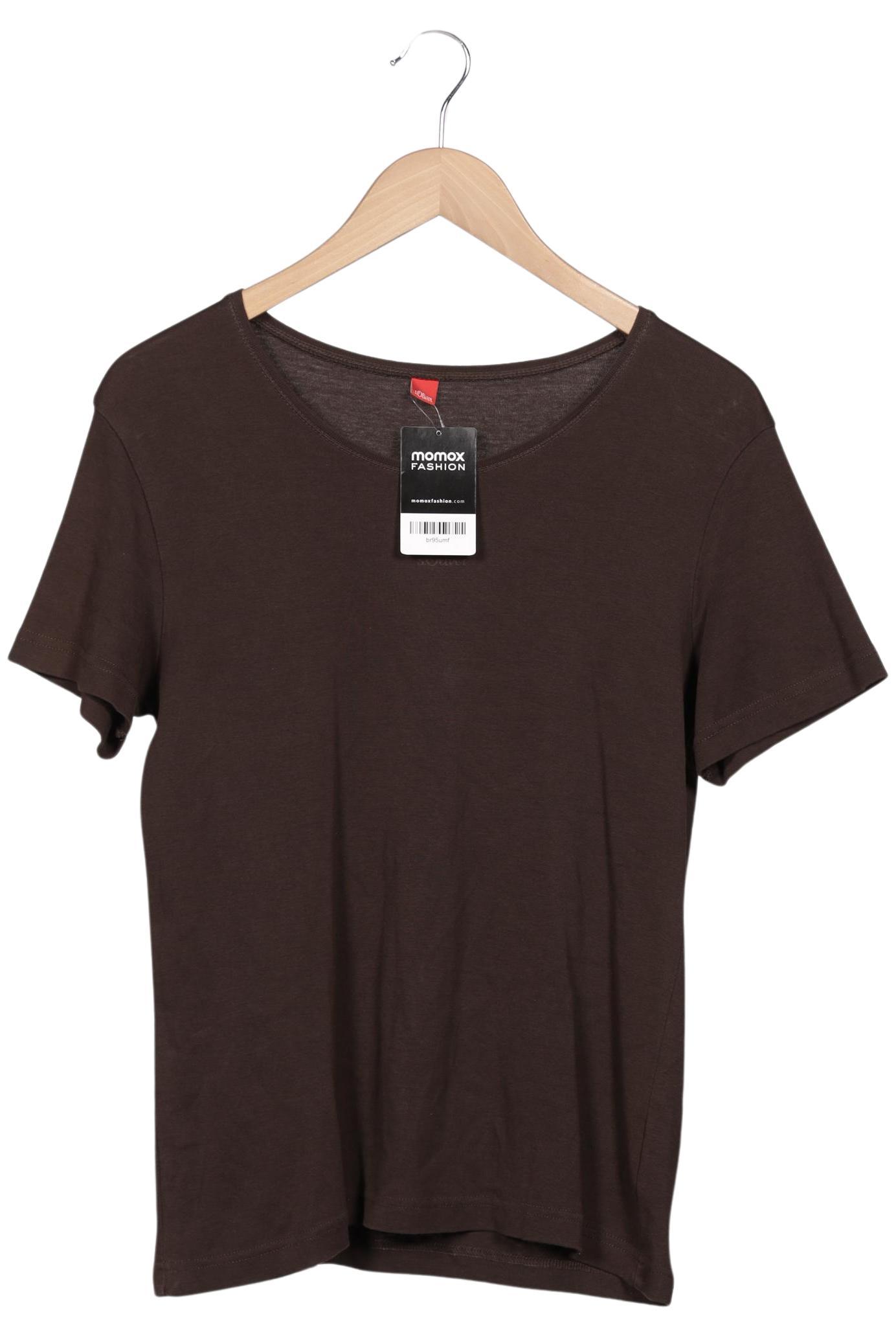 

s.Oliver Damen T-Shirt, braun, Gr. 44
