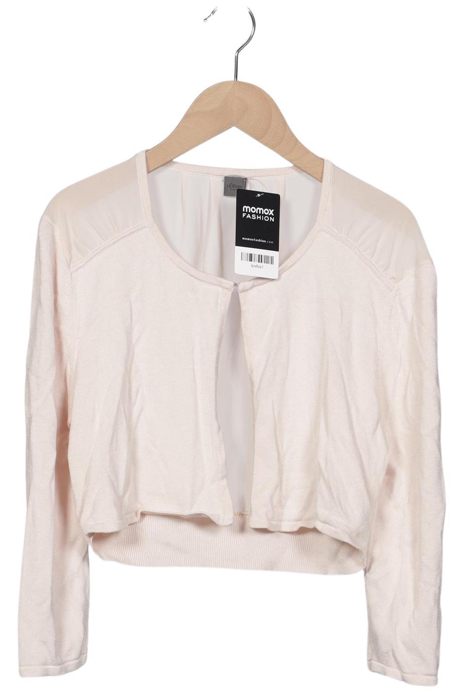 

s.Oliver Damen Strickjacke, beige, Gr. 40