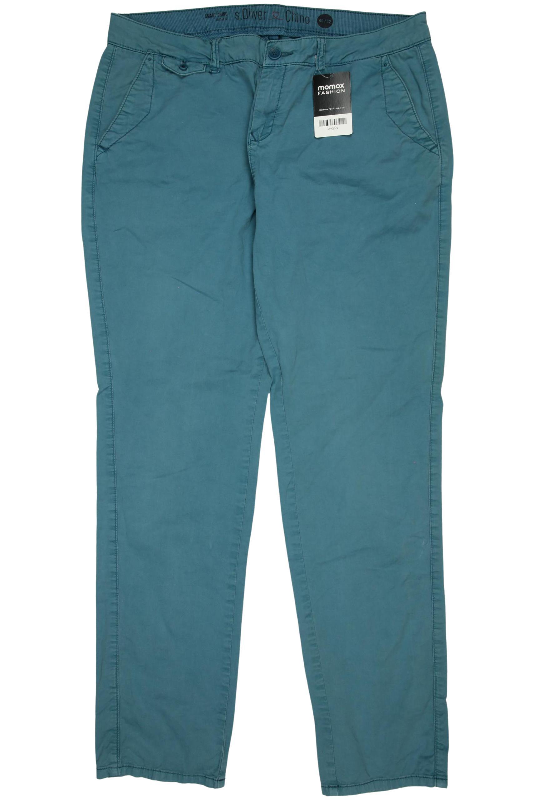 

s.Oliver Damen Stoffhose, türkis, Gr. 40