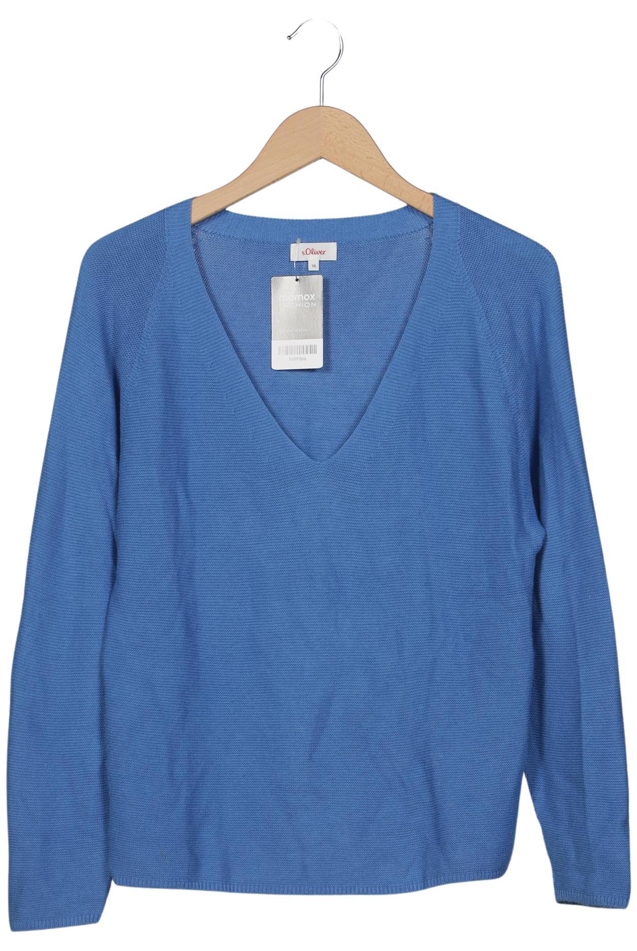 

s.Oliver Damen Pullover, blau, Gr. 36