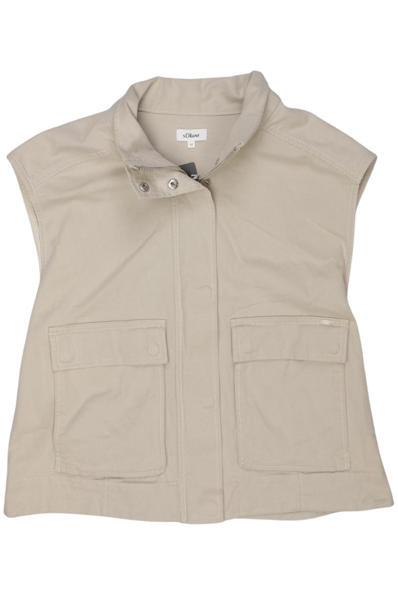

s.Oliver Damen Weste, beige, Gr. 42