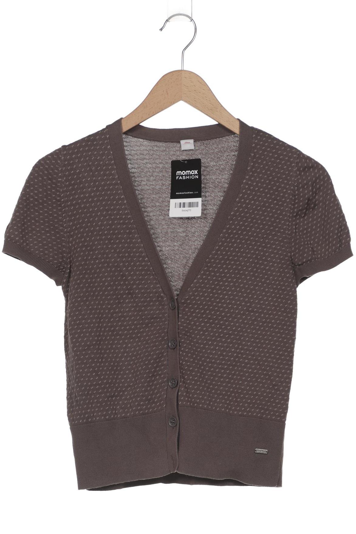 

s.Oliver Damen Strickjacke, grau, Gr. 38