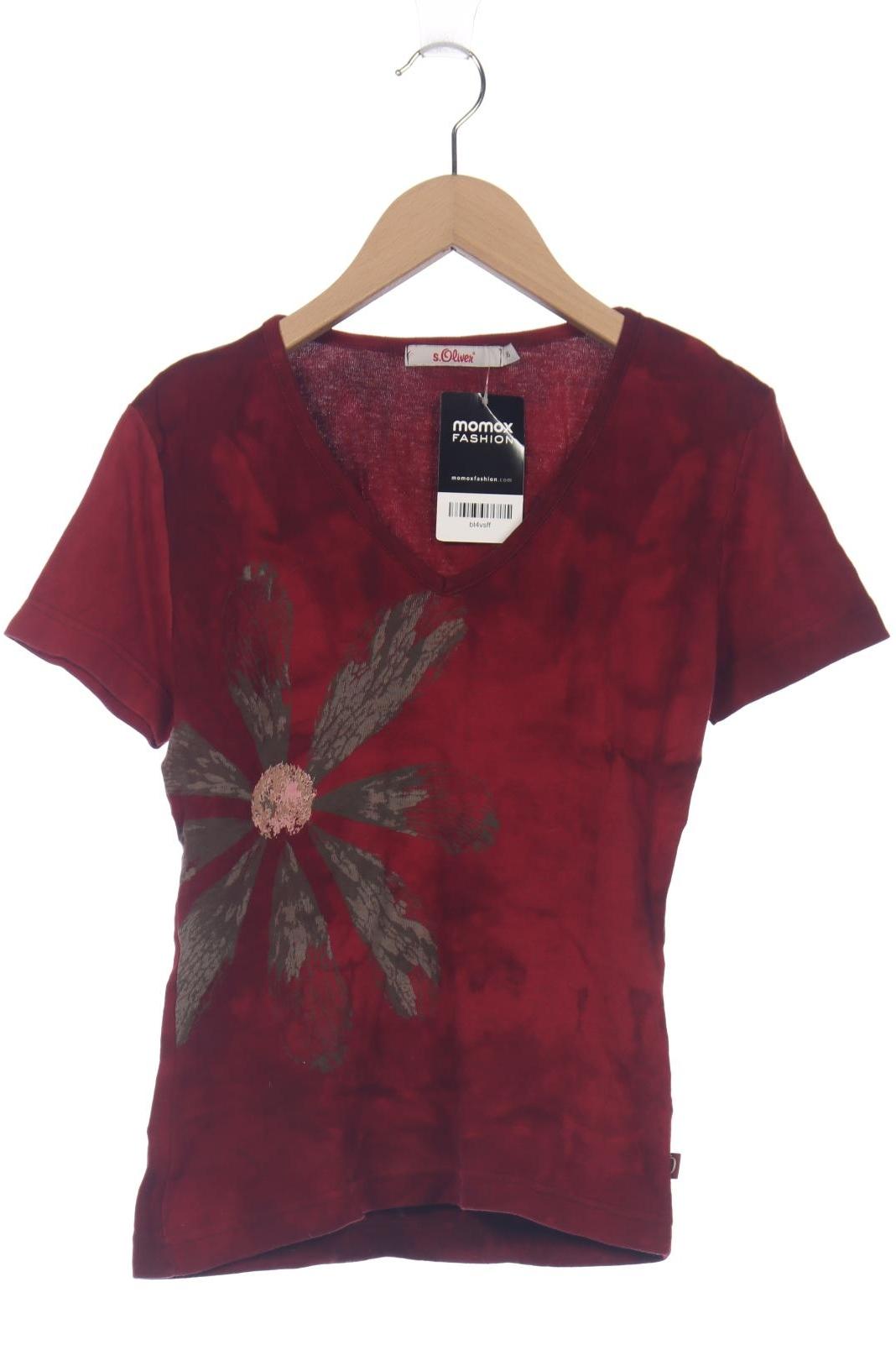 

s.Oliver Damen T-Shirt, bordeaux, Gr. 36