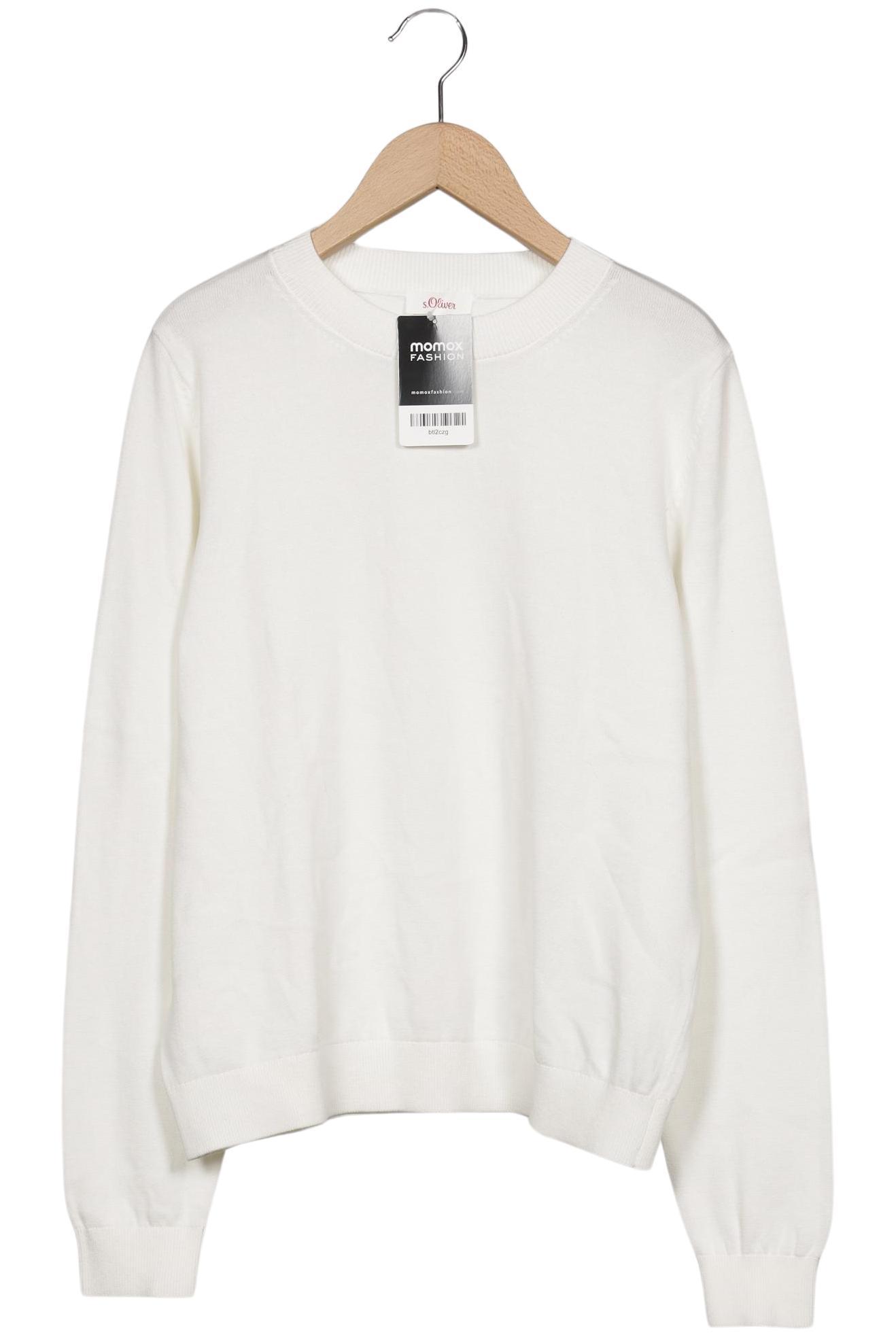 

s.Oliver Damen Pullover, weiß, Gr. 38