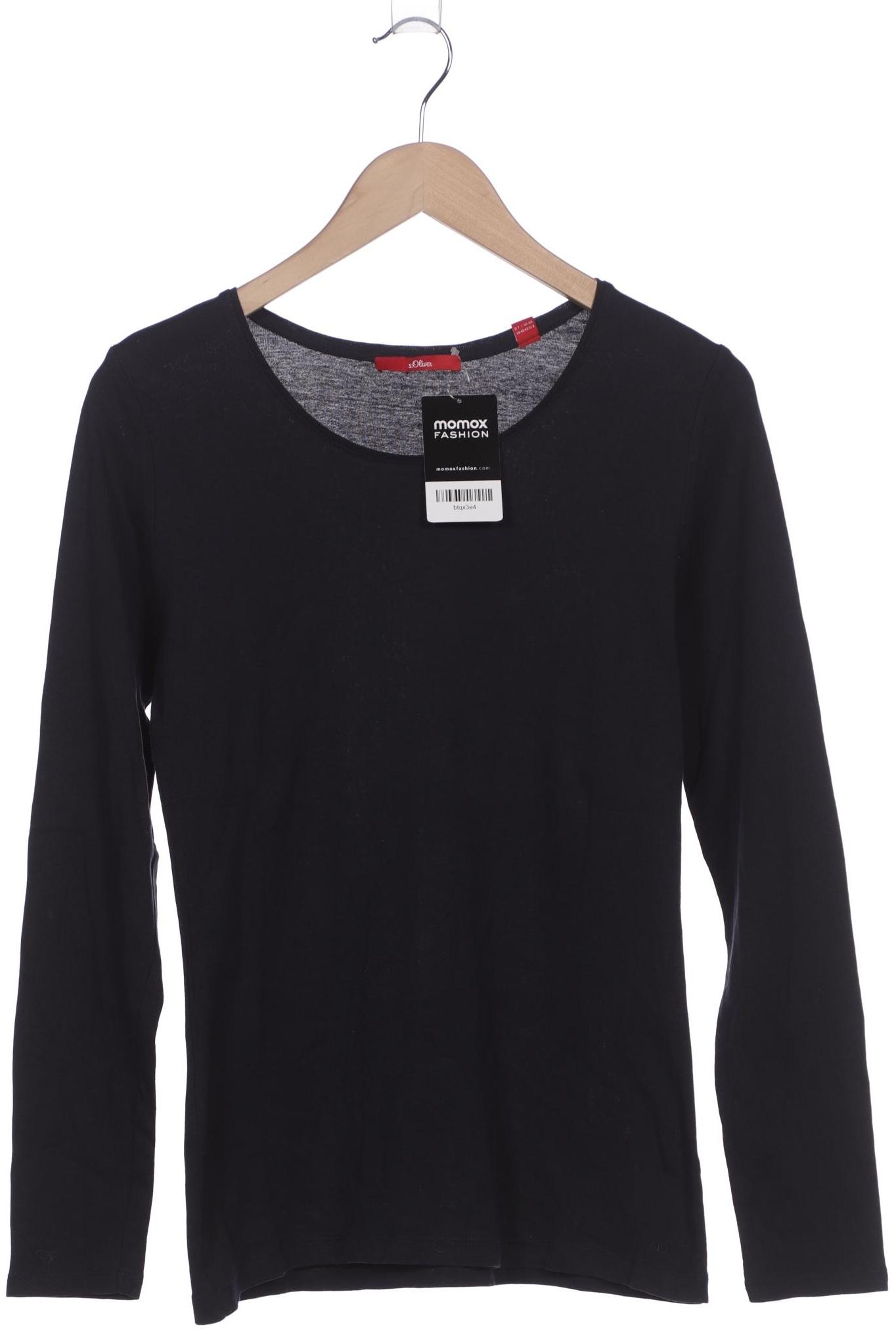 

s.Oliver Damen Langarmshirt, marineblau, Gr. 38