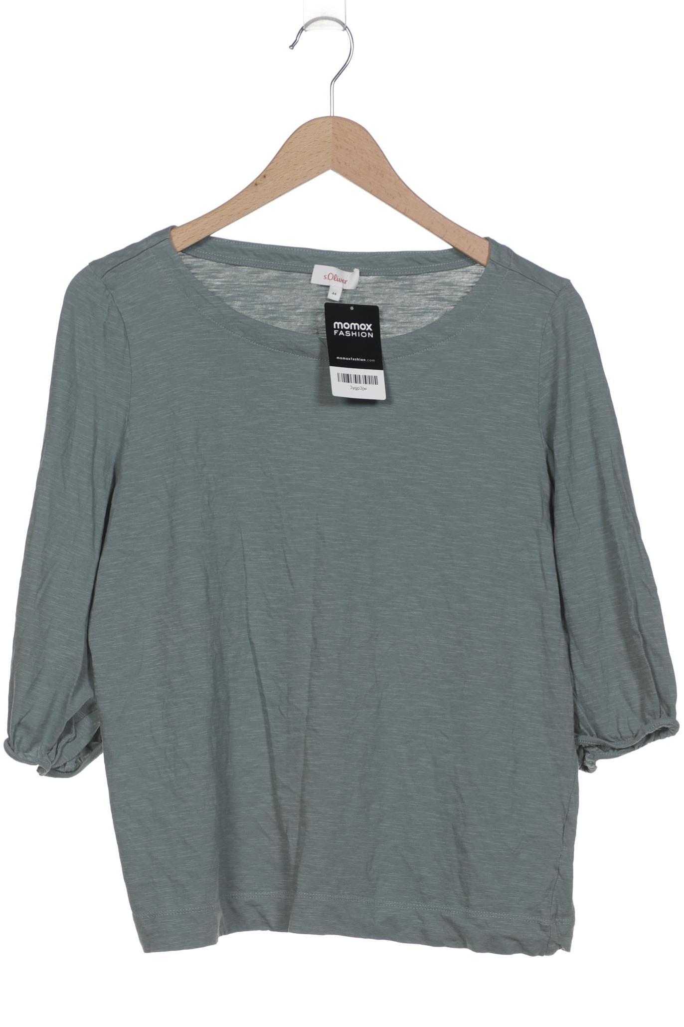 

s.Oliver Damen Langarmshirt, grün, Gr. 44