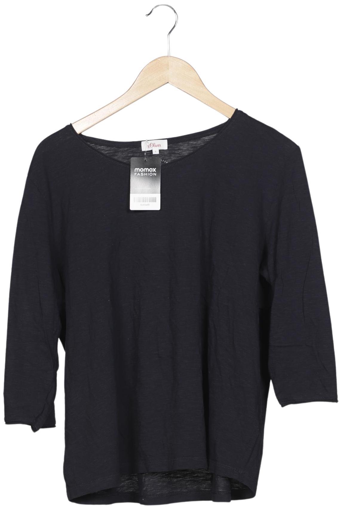 

s.Oliver Damen Langarmshirt, marineblau, Gr. 42
