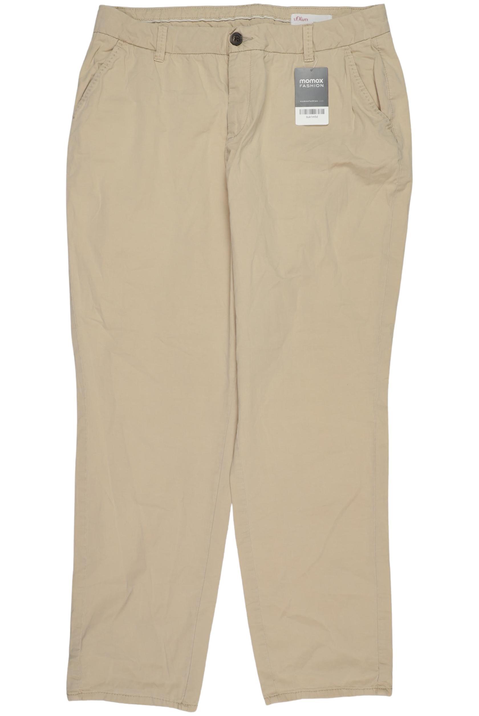 

s.Oliver Damen Stoffhose, beige, Gr. 42