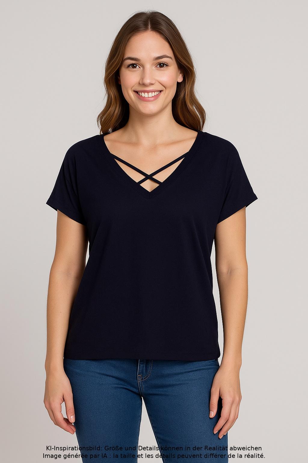 

s.Oliver Damen T-Shirt, marineblau, Gr. 42