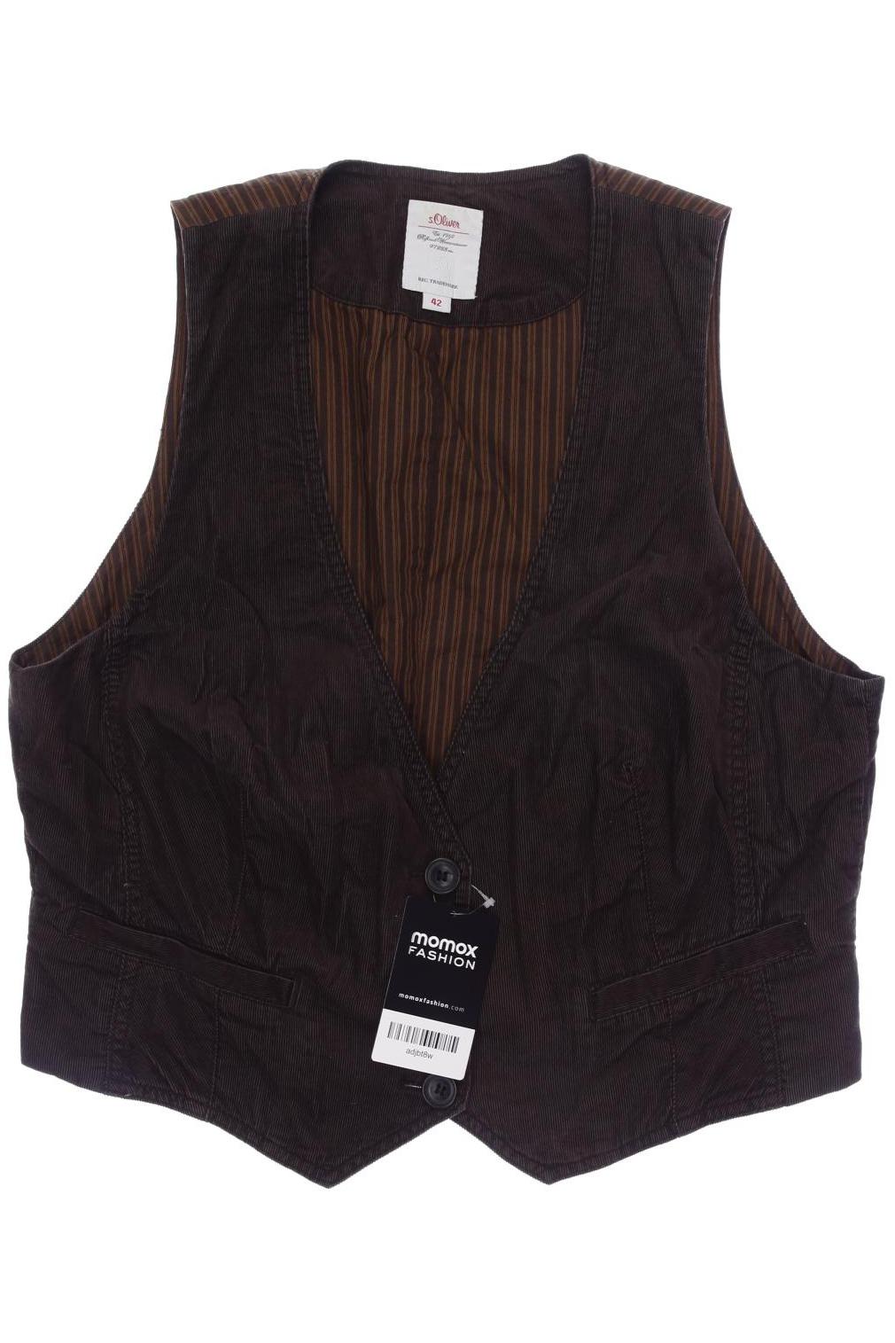

s.Oliver Damen Weste, braun, Gr. 42