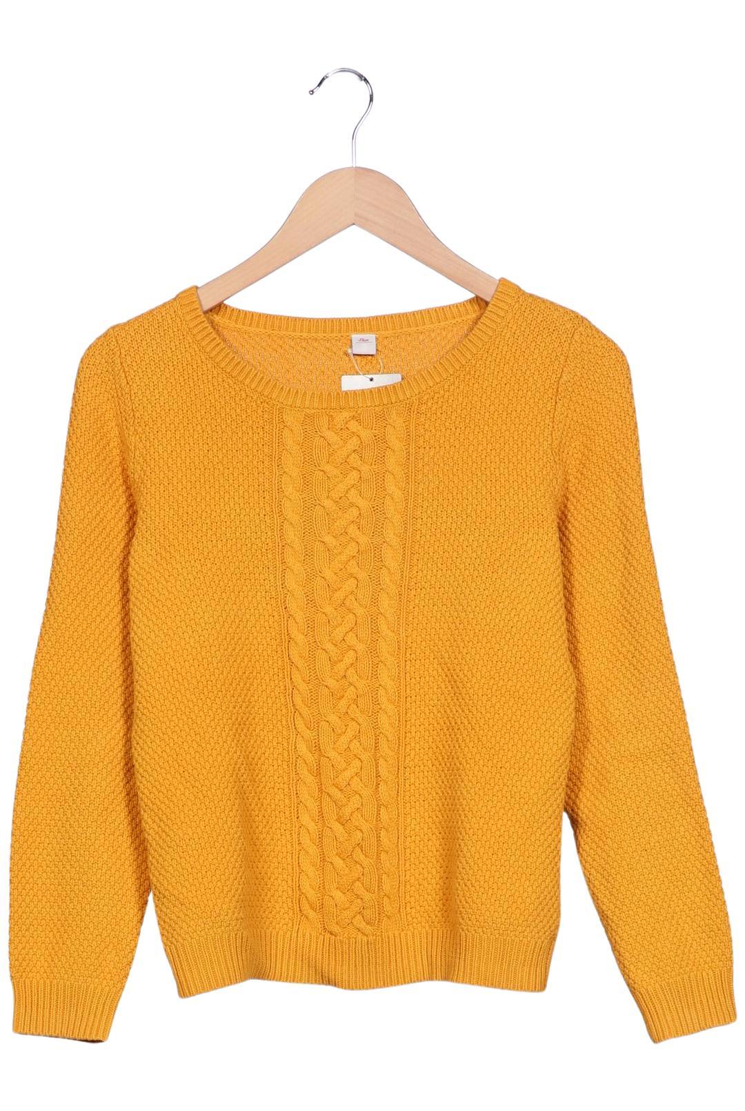 

s.Oliver Damen Pullover, gelb, Gr. 38