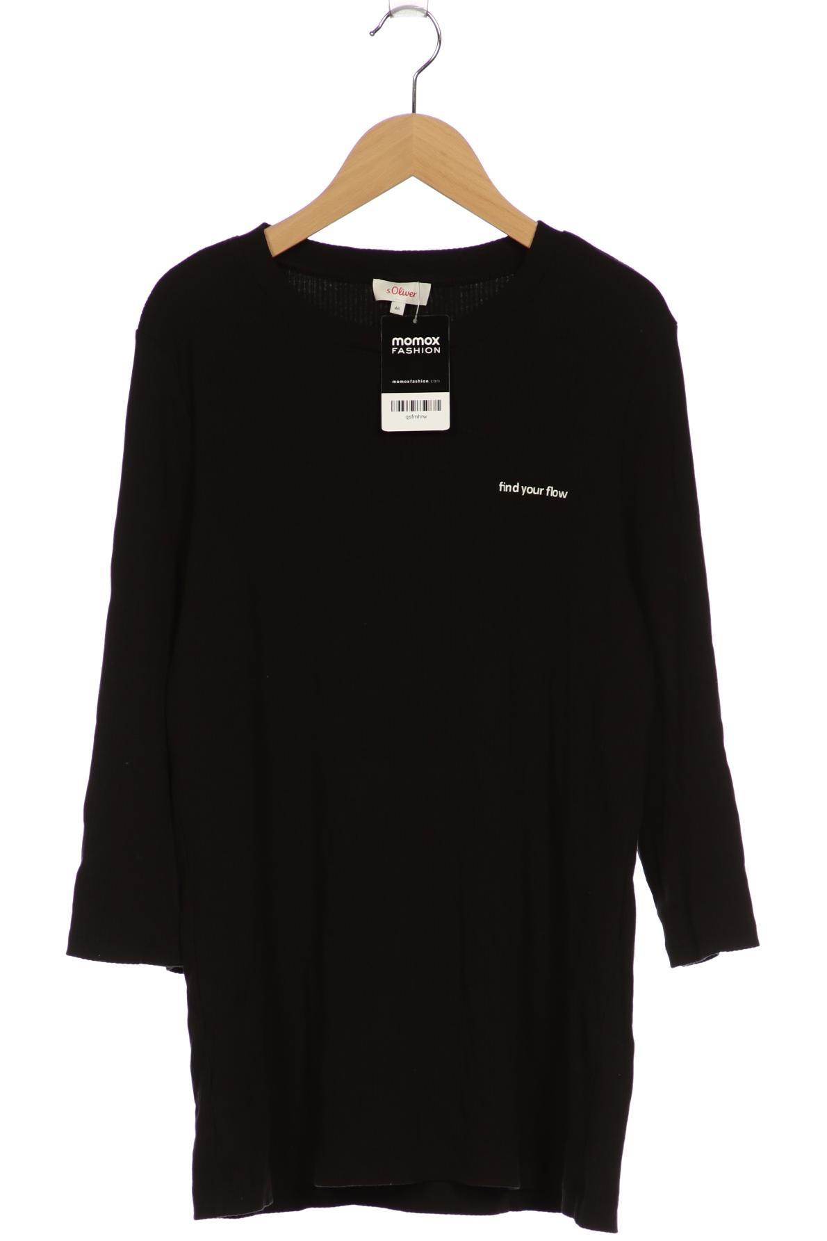 

s.Oliver Damen Langarmshirt, schwarz, Gr. 46