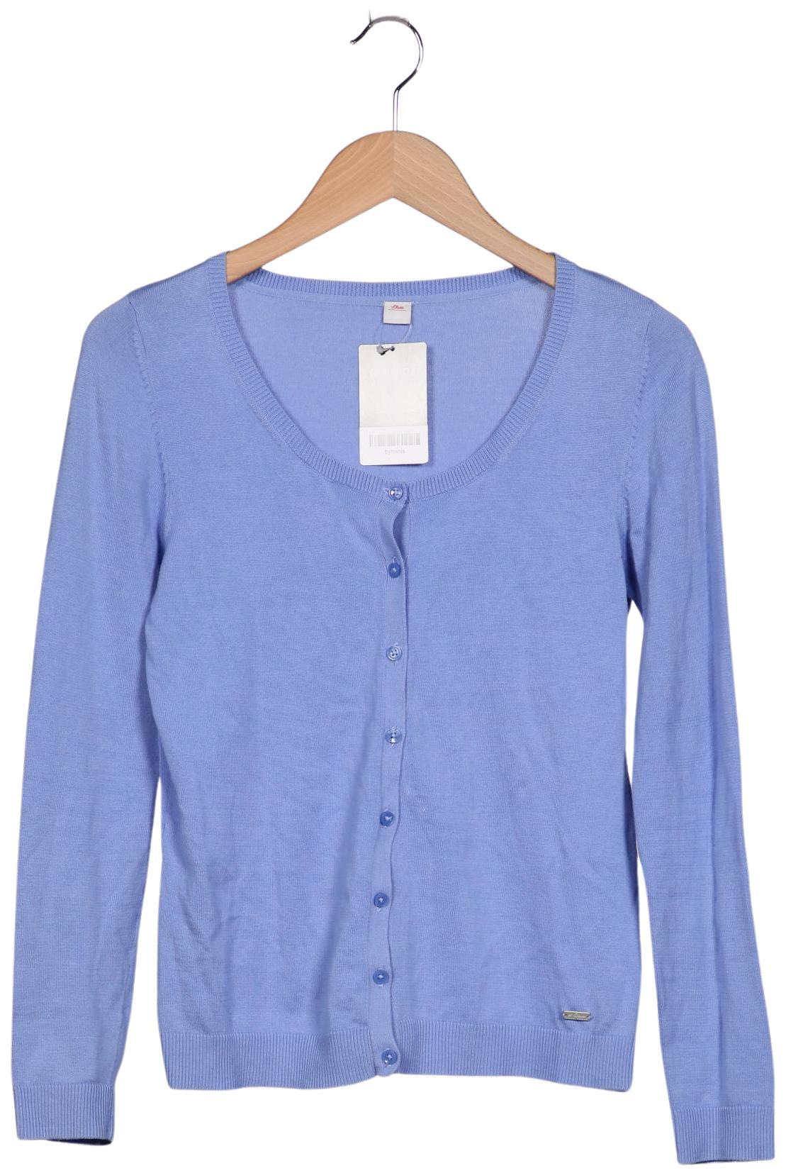 

s.Oliver Damen Strickjacke, blau, Gr. 36