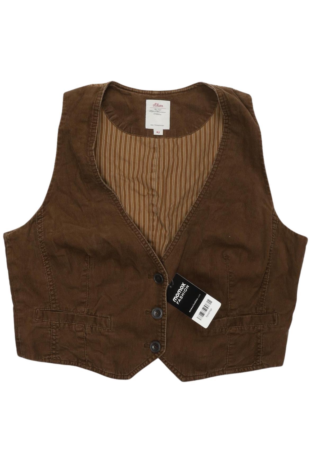 

s.Oliver Damen Weste, braun, Gr. 42