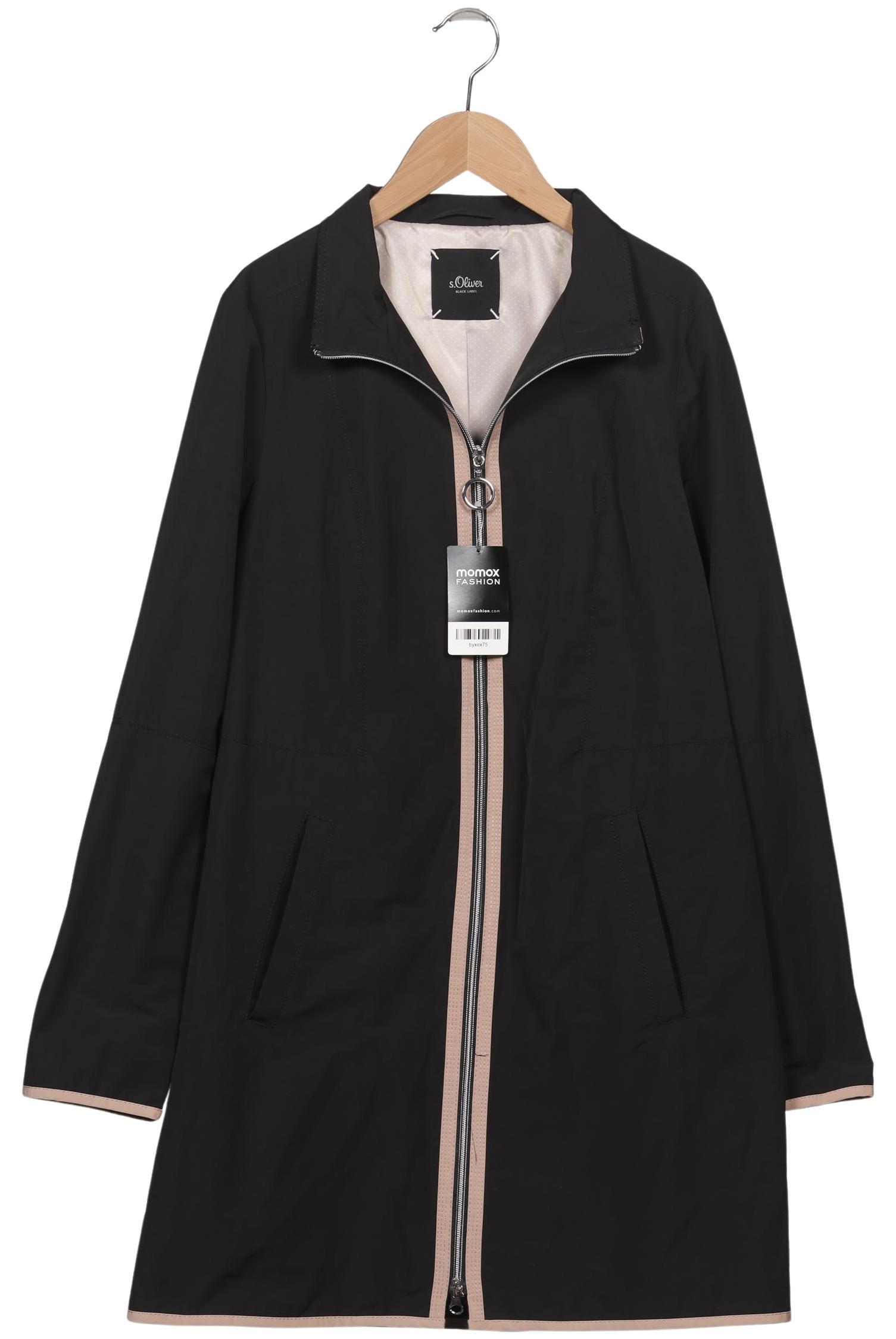 

s.Oliver Damen Mantel, schwarz, Gr. 38