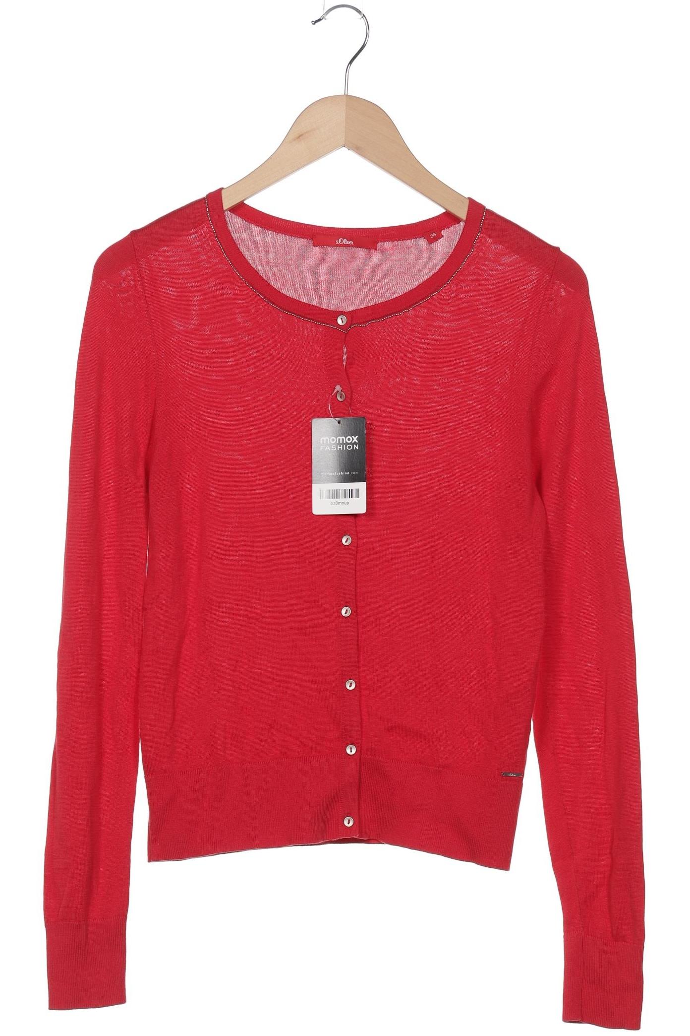 

s.Oliver Damen Strickjacke, rot, Gr. 36