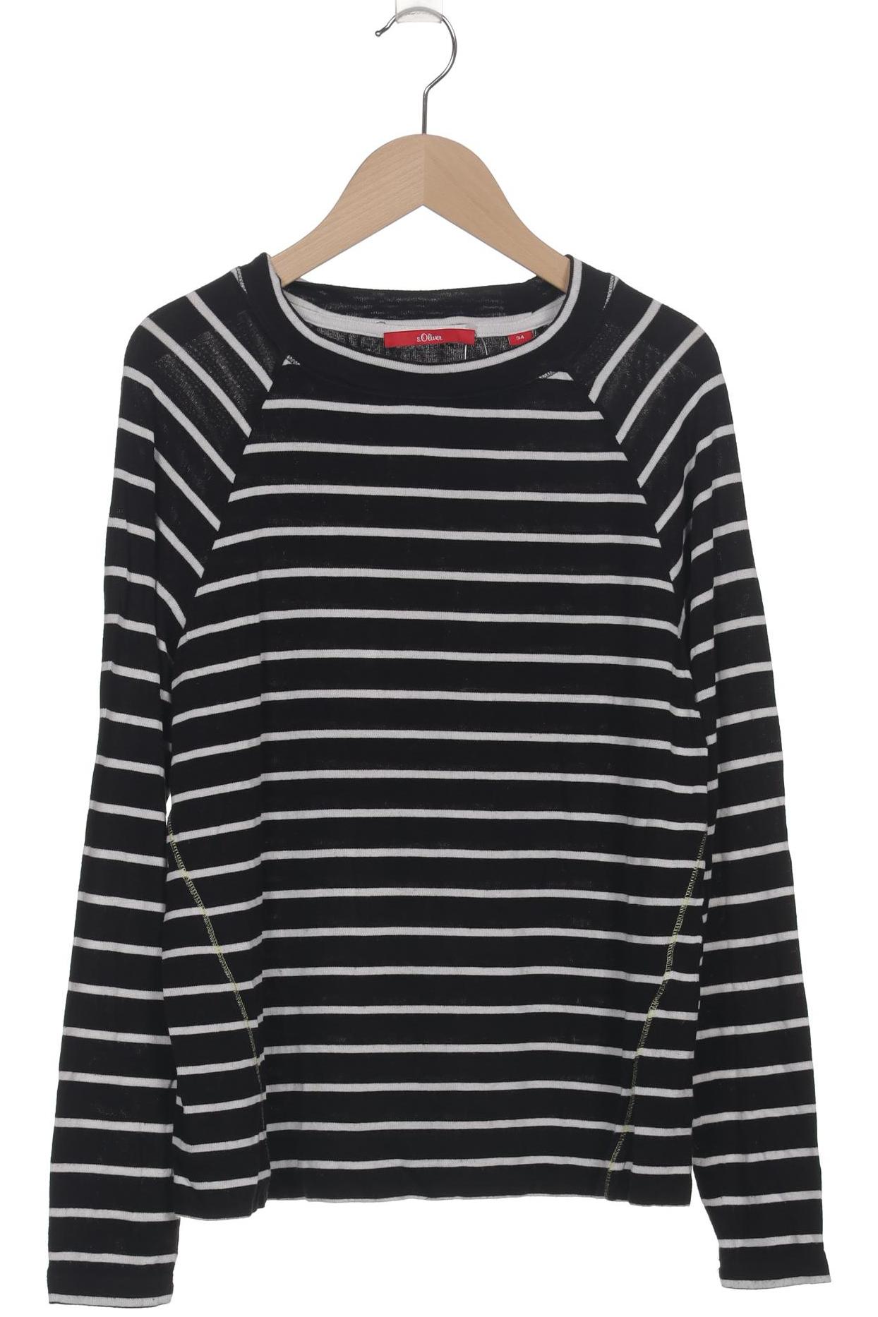 

s.Oliver Damen Langarmshirt, schwarz, Gr. 34