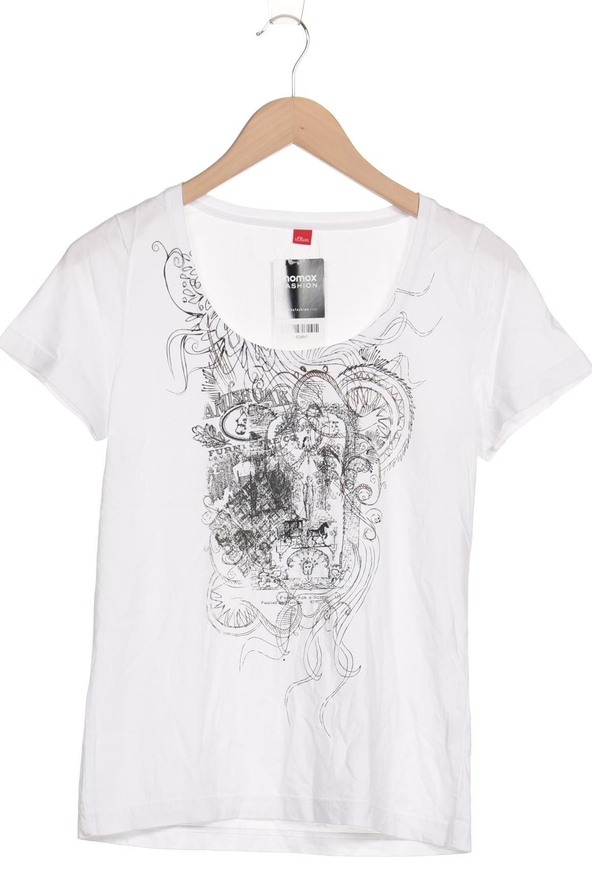 

s.Oliver Damen T-Shirt, weiß, Gr. 38