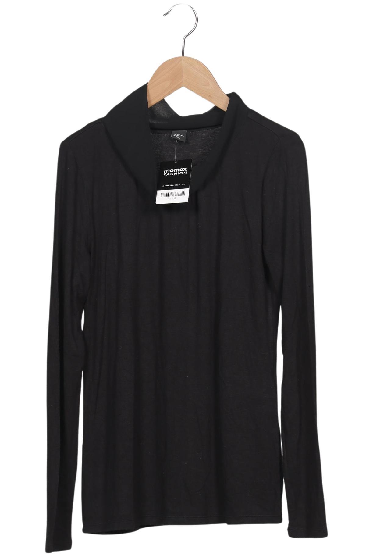 

s.Oliver Damen Langarmshirt, schwarz, Gr. 36