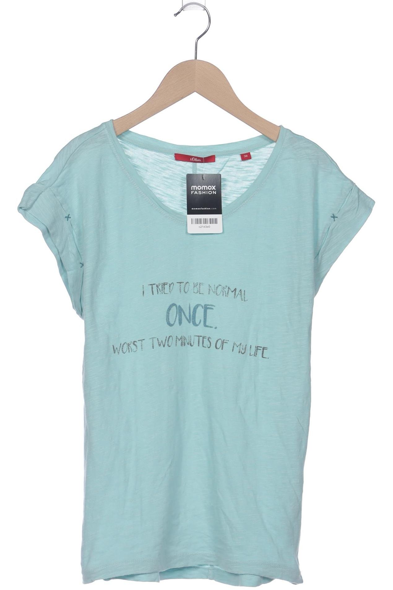 

s.Oliver Damen T-Shirt, türkis, Gr. 38