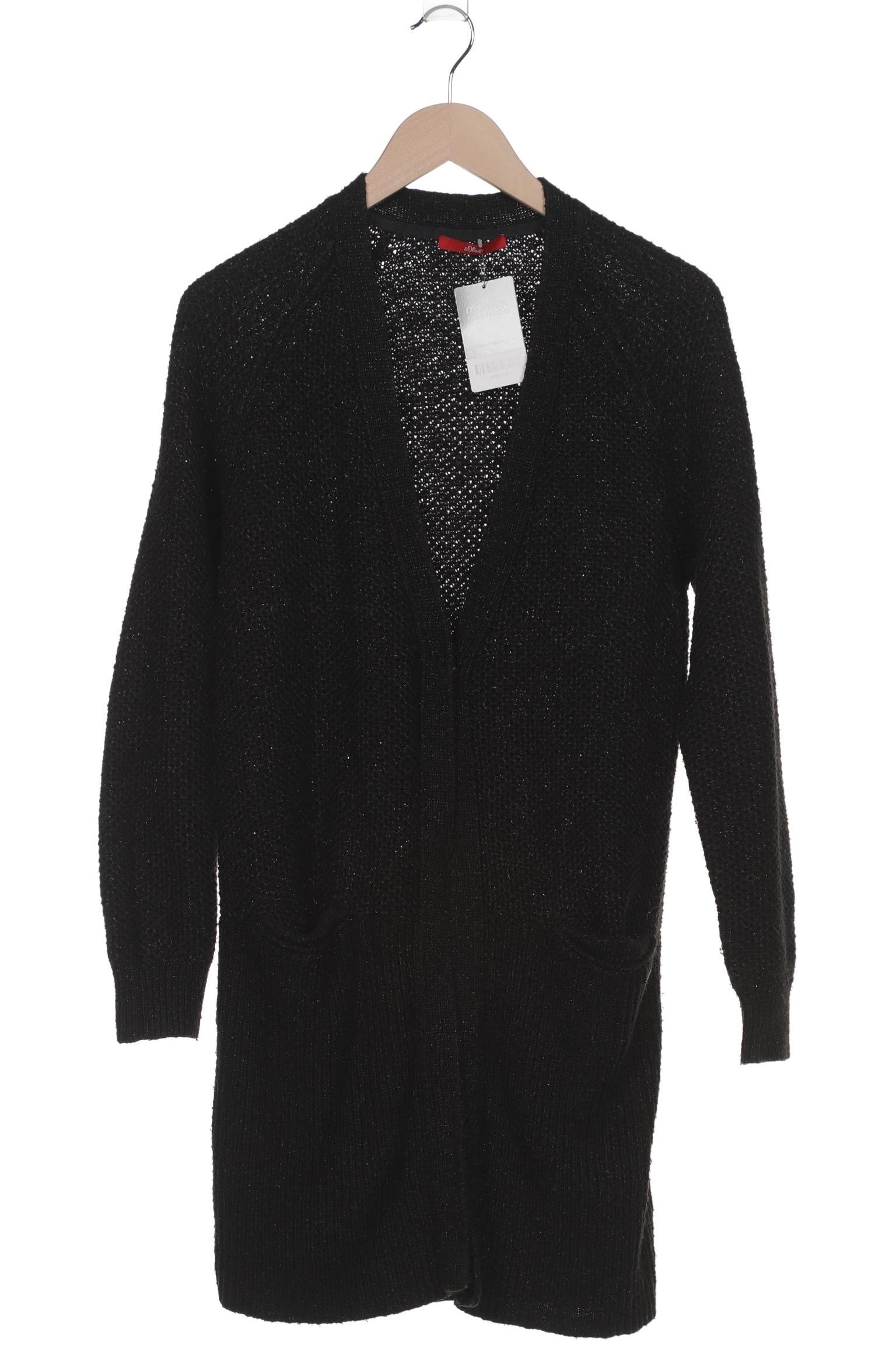 

s.Oliver Damen Strickjacke, schwarz, Gr. 40