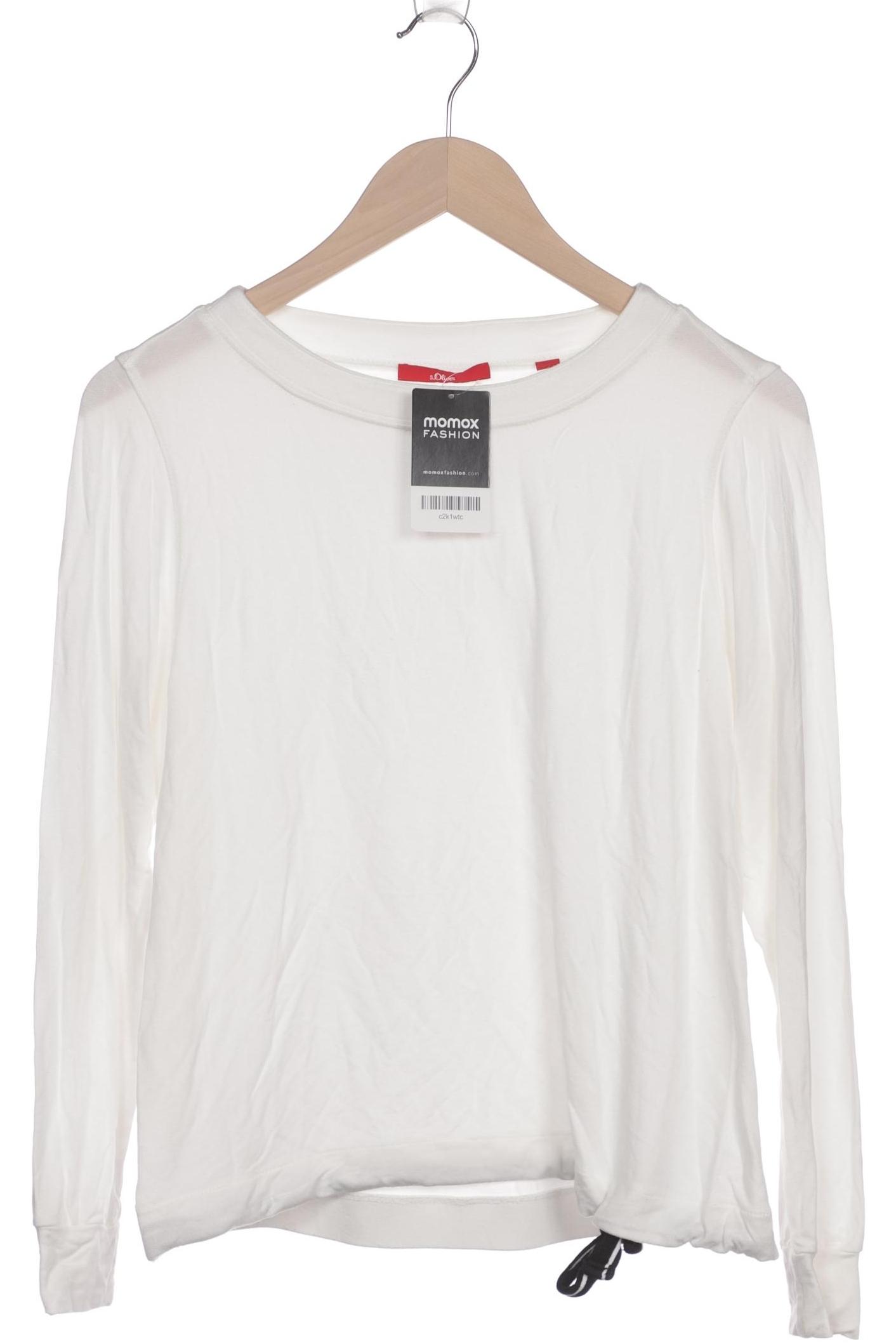 

s.Oliver Damen Langarmshirt, weiß, Gr. 36